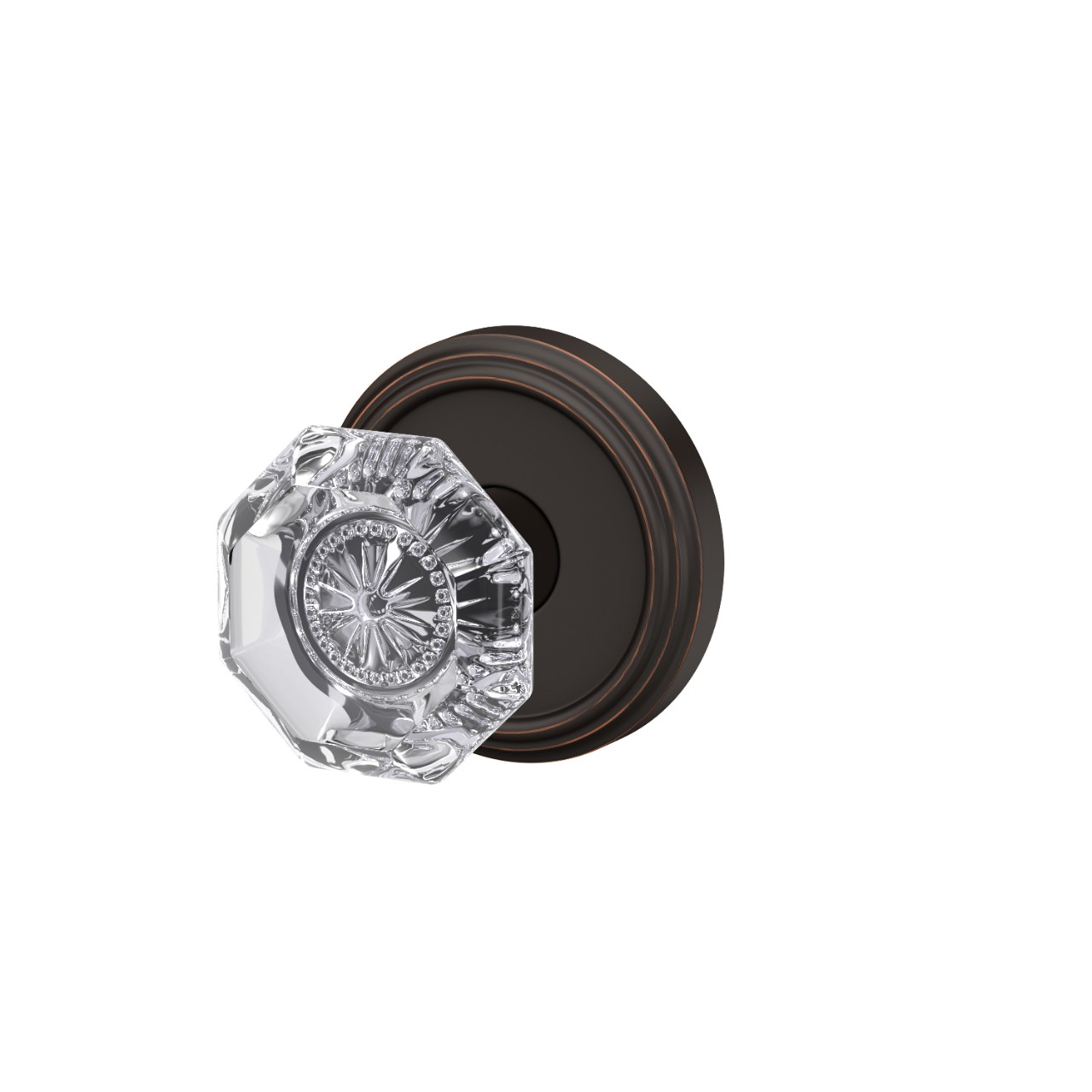 Custom Alexandria Non-Turning Glass Knob