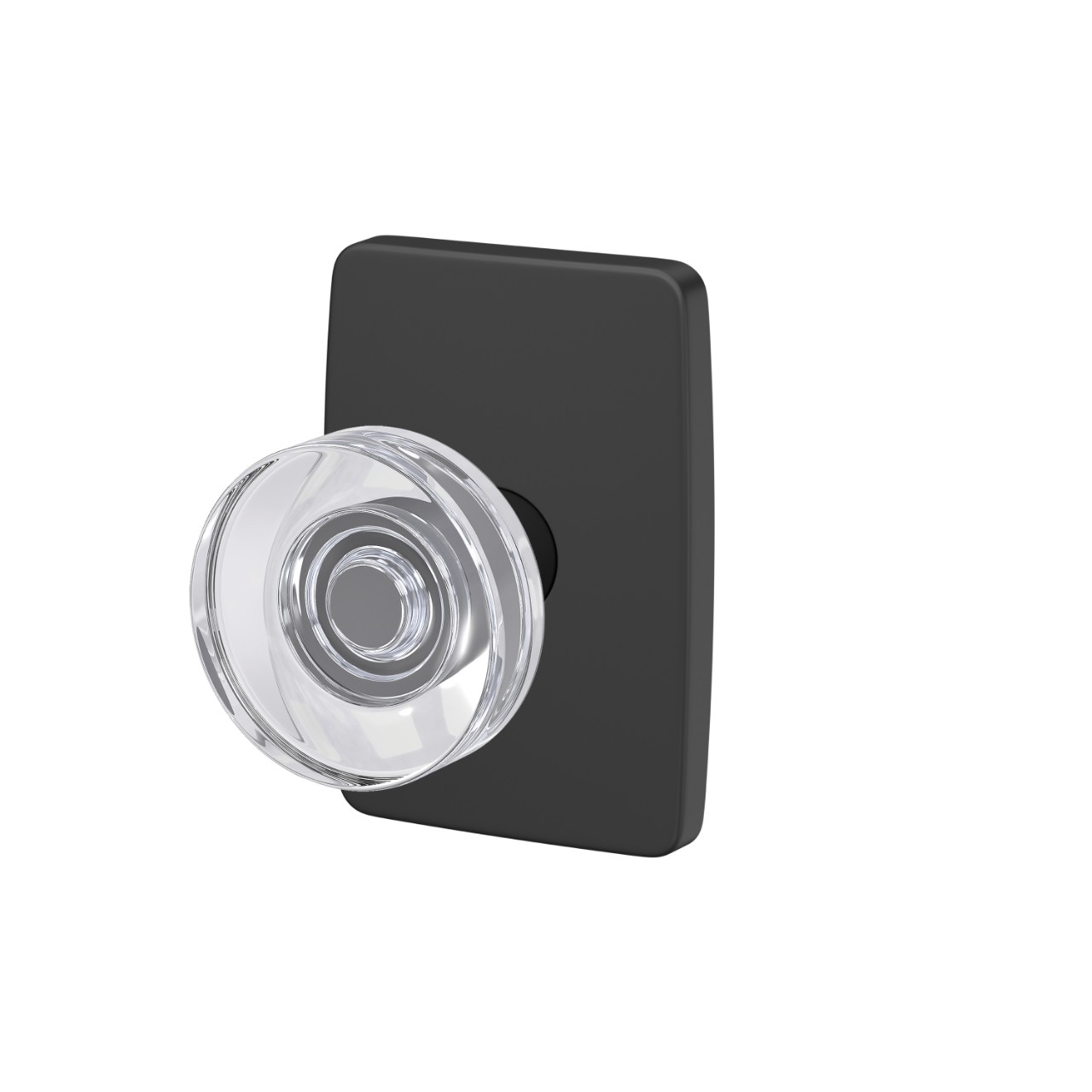 Custom Dawes Glass Knob Hall-Closet and Bed-Bath Lock