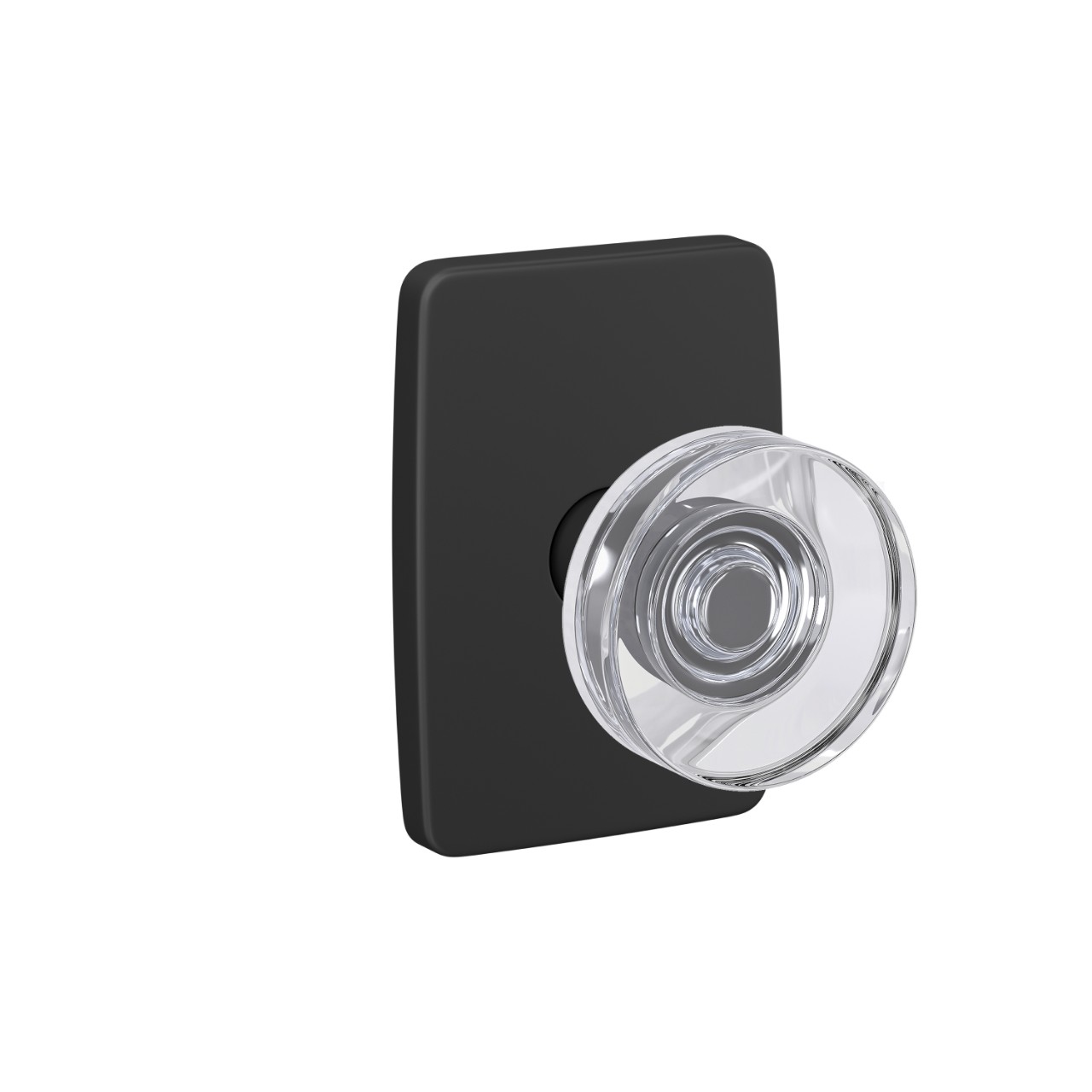 Custom Dawes Glass Knob Hall-Closet and Bed-Bath Lock
