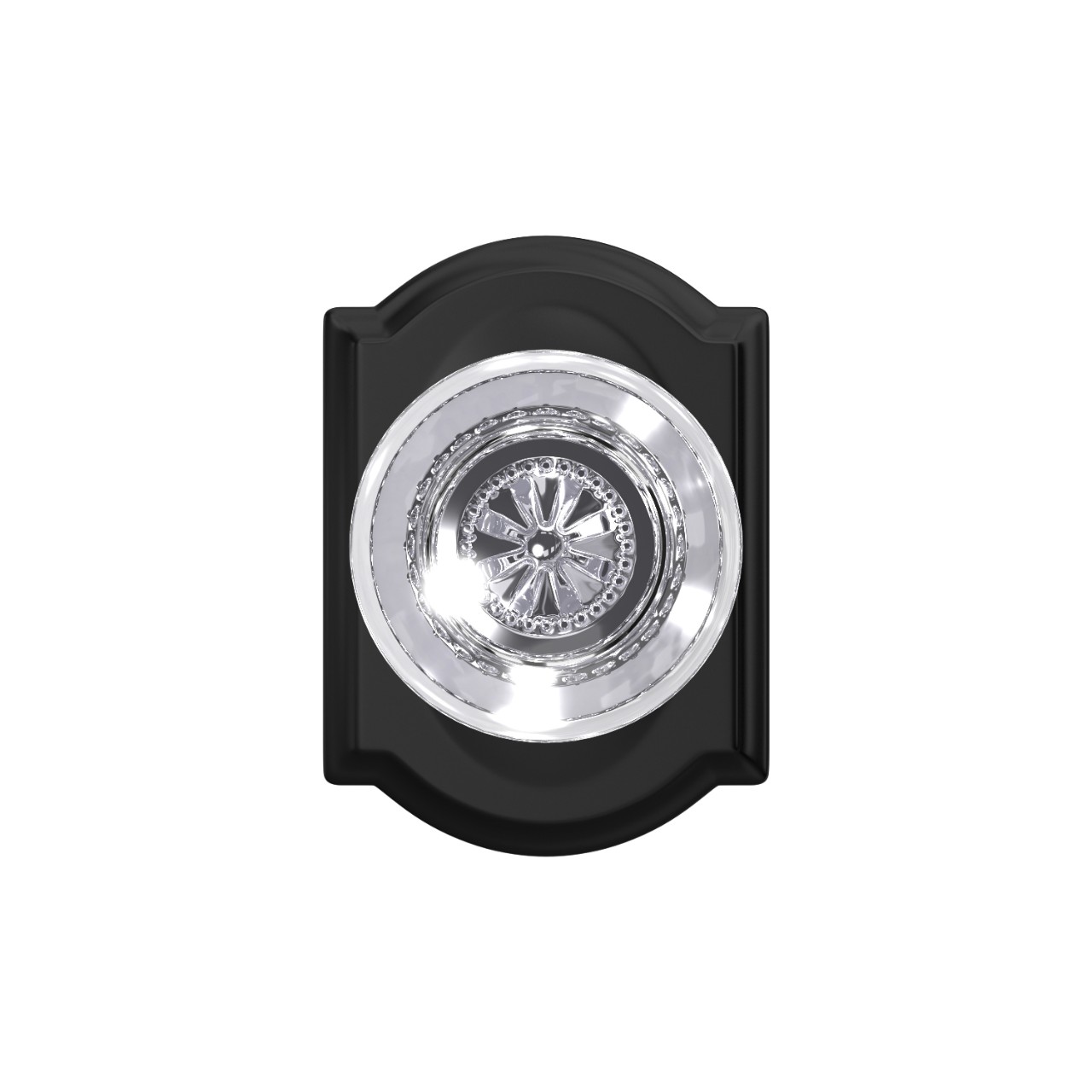 Custom Hobson Glass Non-Turning Knob