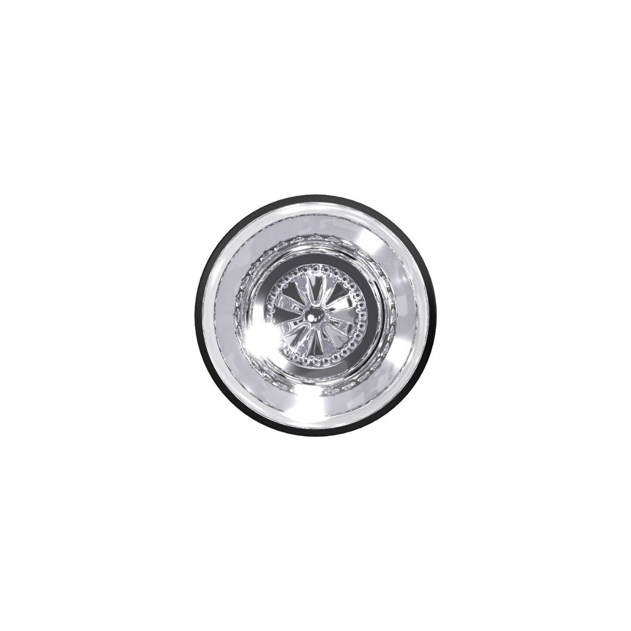 Custom Hobson Glass Knob Combined Interior Hall-Closet and Bed-Bath Lock