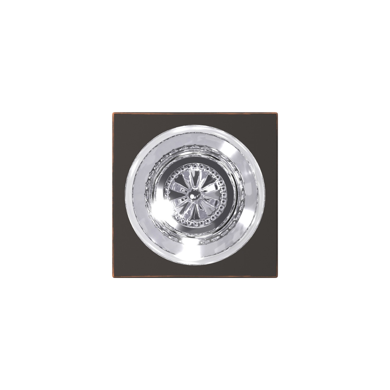 Custom Hobson Glass Knob Combined Interior Hall-Closet and Bed-Bath Lock