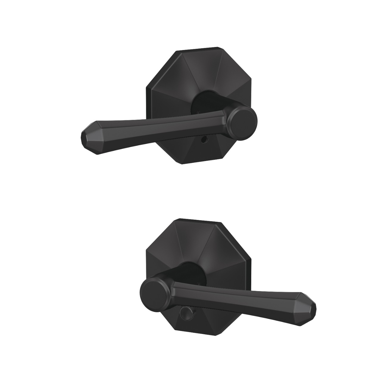 Custom Dempsey Lever Combined Interior Hall-Closet and Bed-Bath Lock