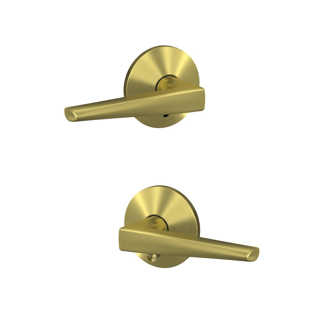 Custom Eller Lever Combined Interior Hall-Closet and Bed-Bath Lock
