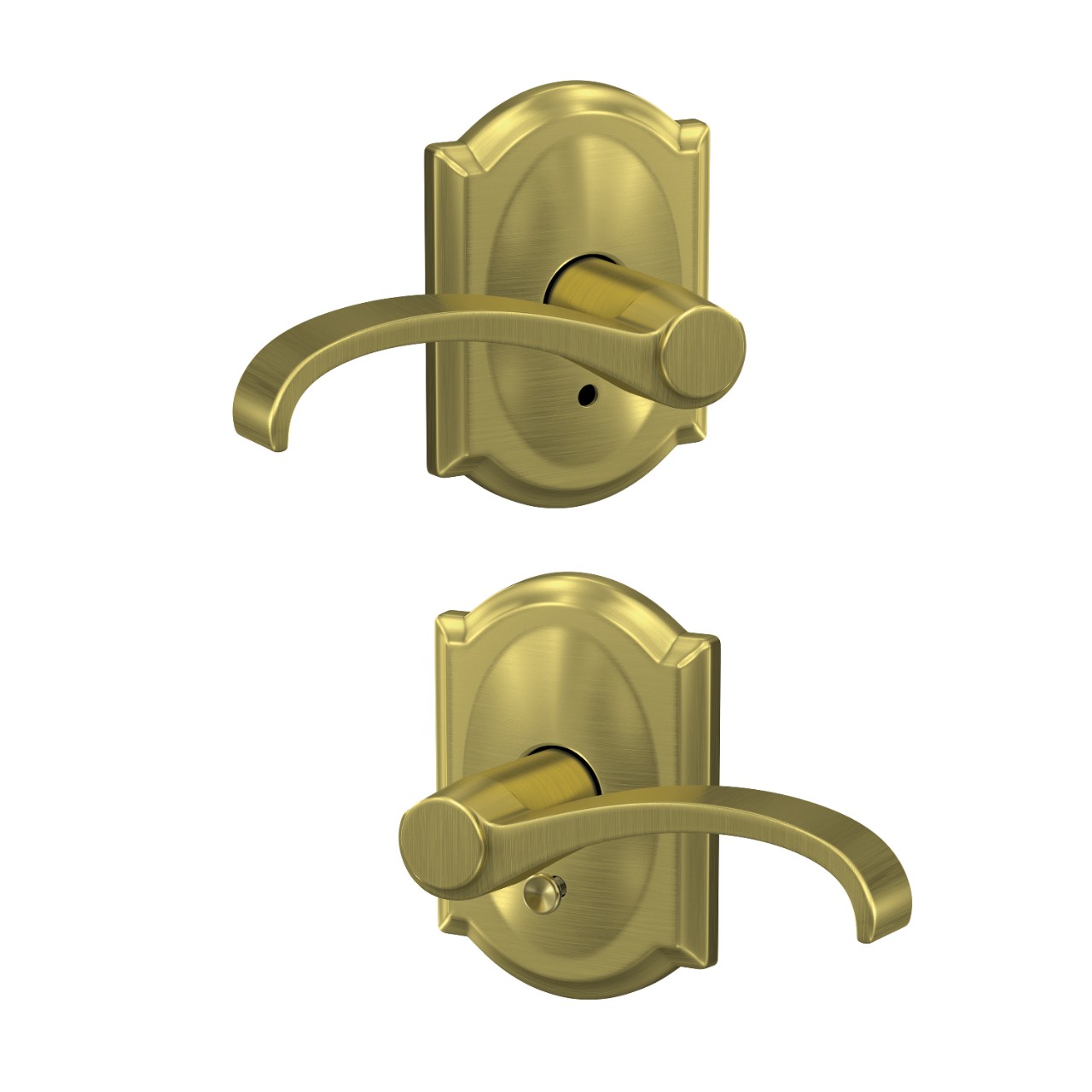 Custom Whitney Lever Combined Interior Hall-Closet and Bed-Bath Lock