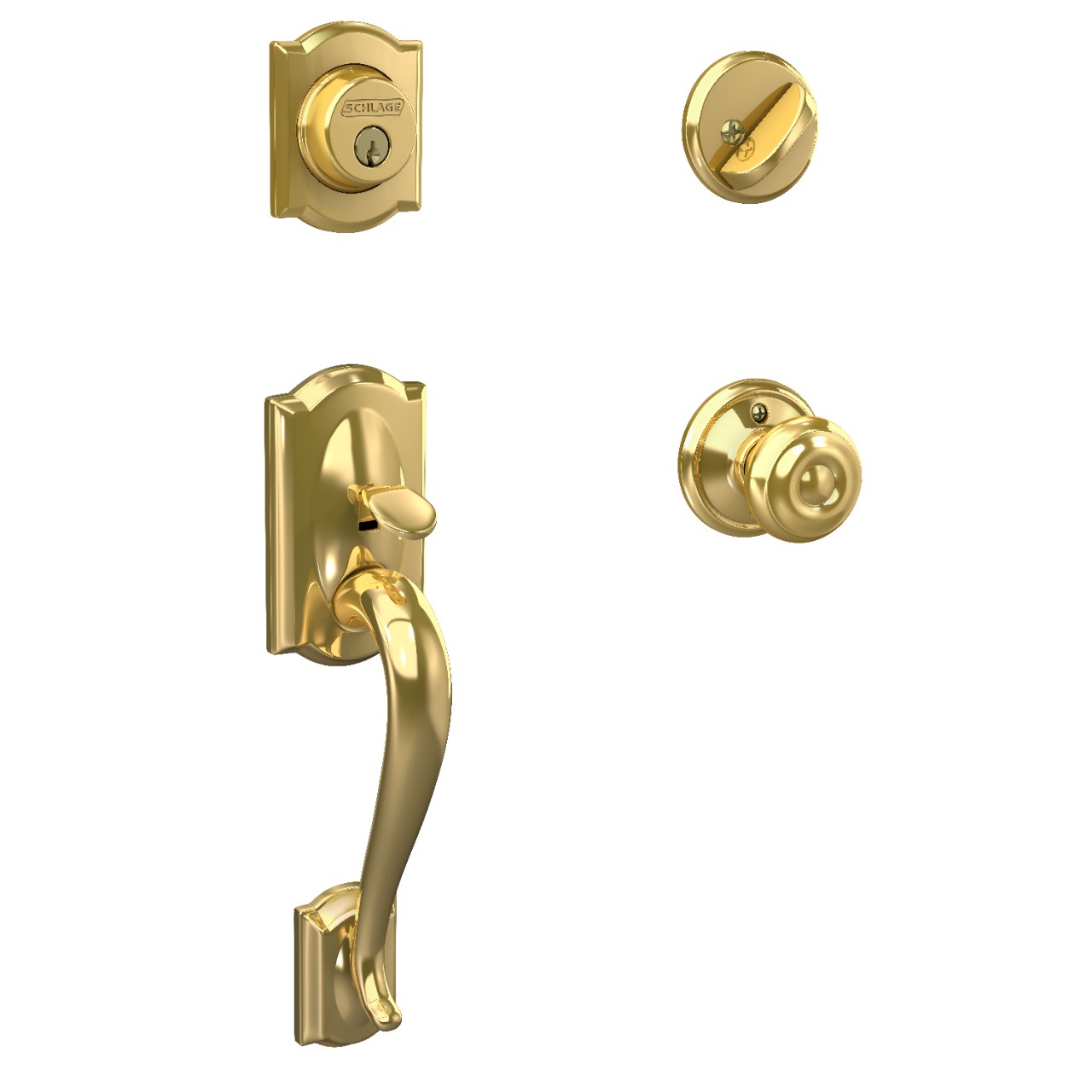 Single Cylinder Handleset and Georgian Knob