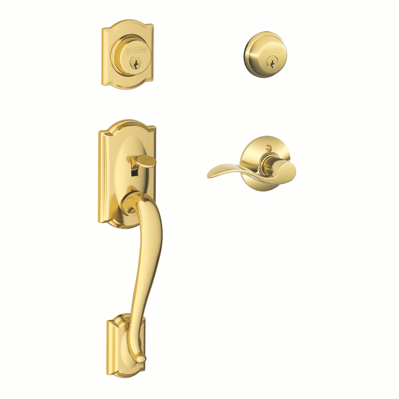 Double Cylinder Handleset and Accent Lever