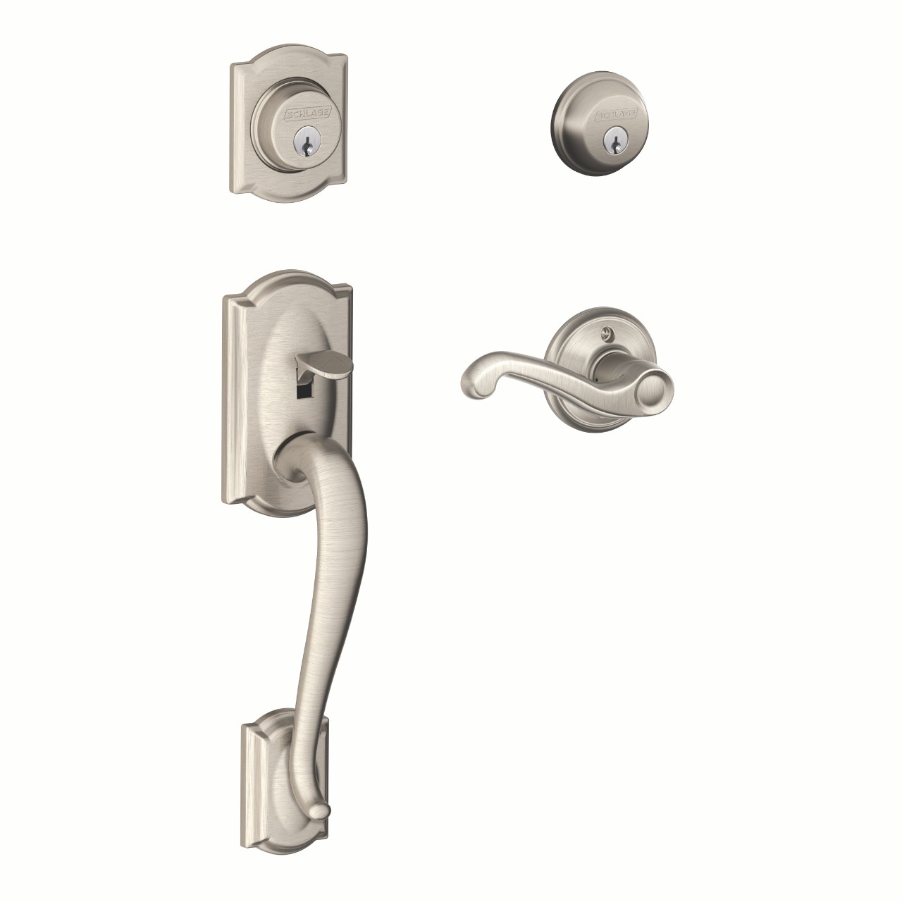 Double Cylinder Handleset and Flair Lever