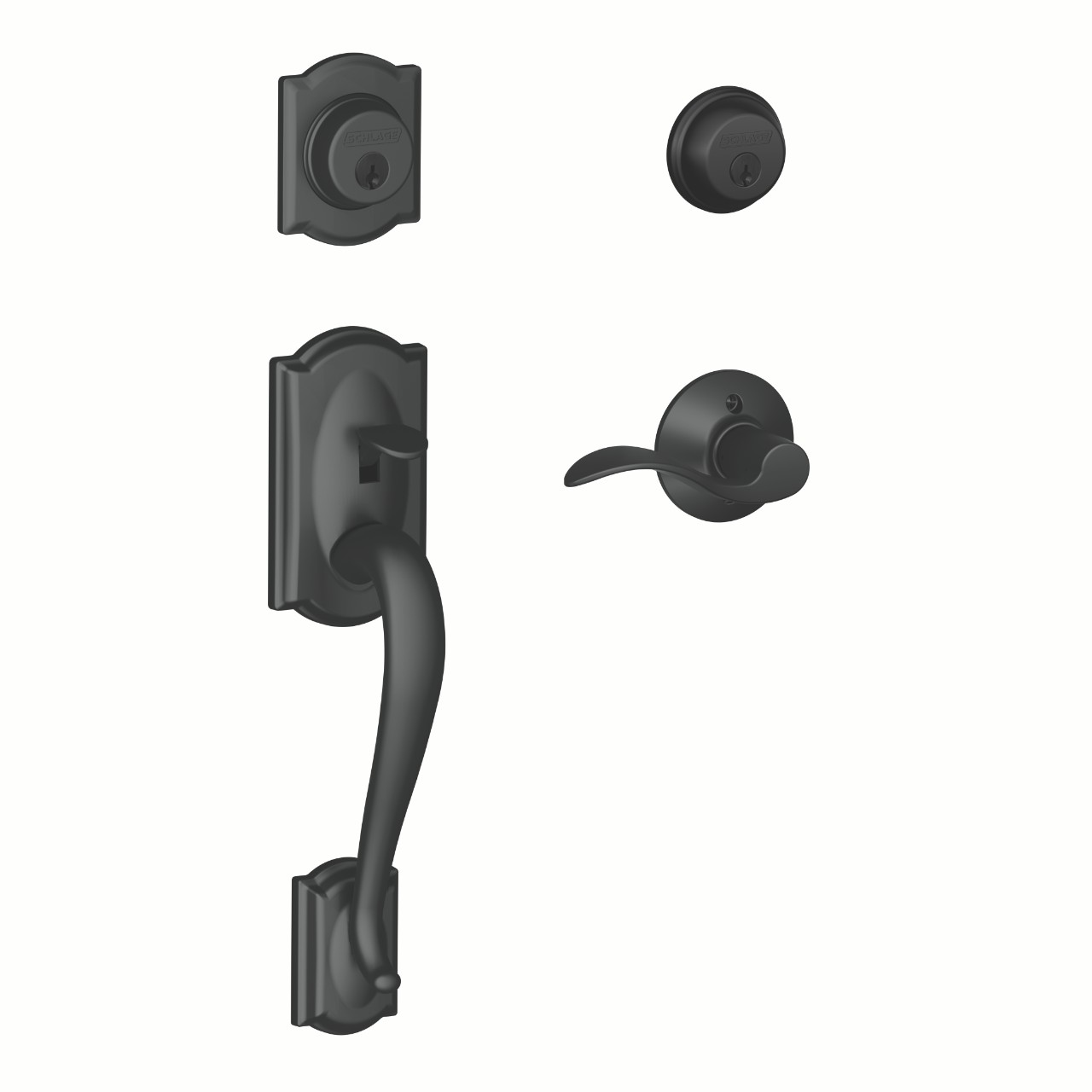 Double Cylinder Handleset and Accent Lever