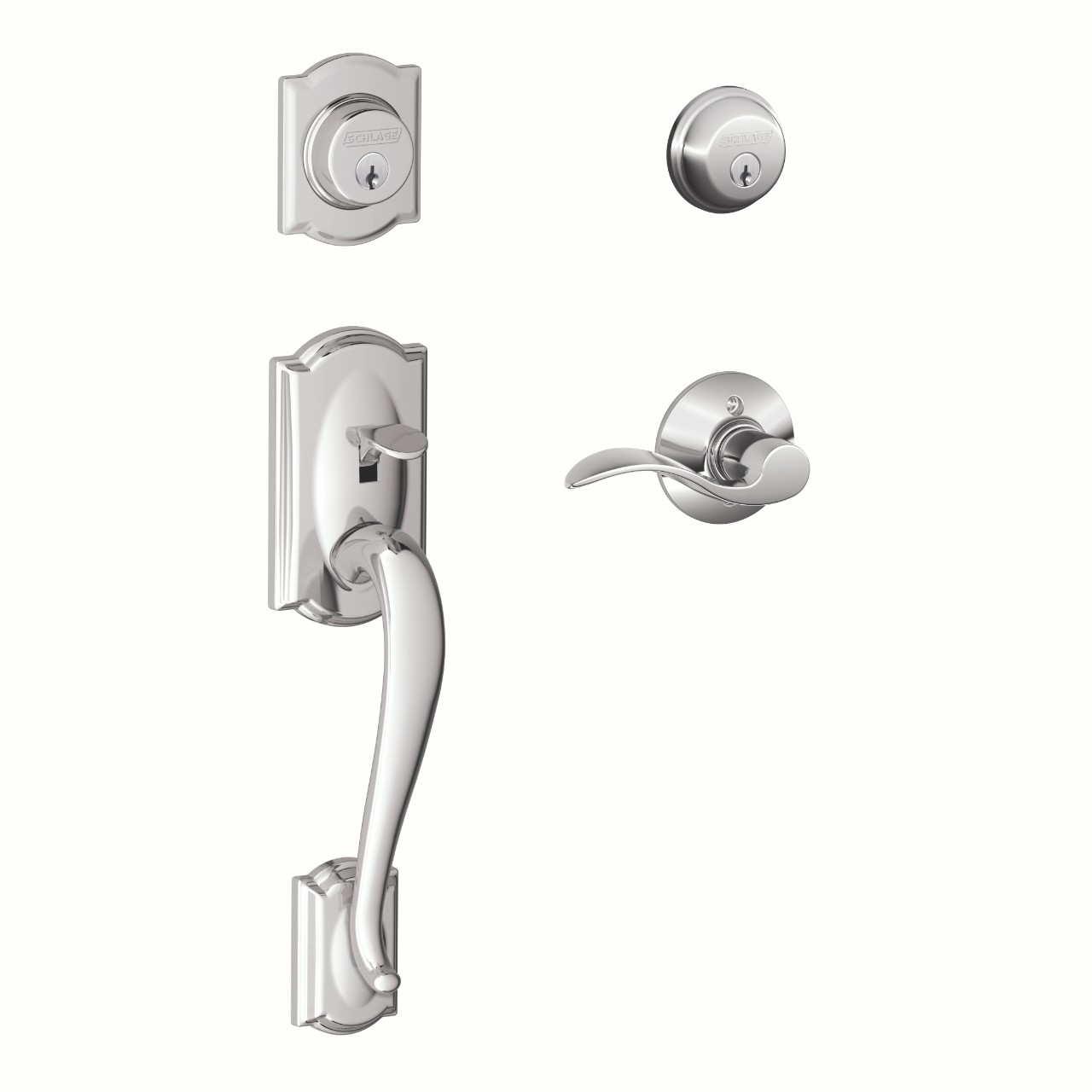 Double Cylinder Handleset and Accent Lever