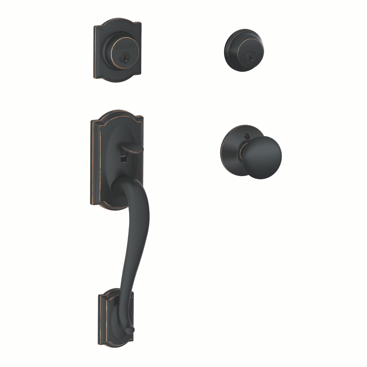 Double Cylinder Handleset and Plymouth Knob
