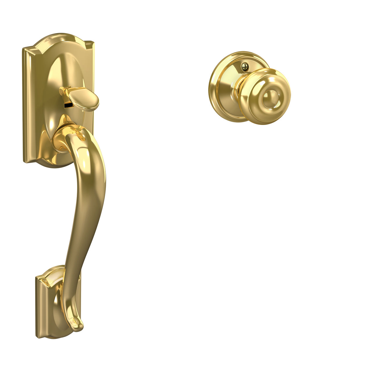 Front Entry Handle and Georgian Knob
