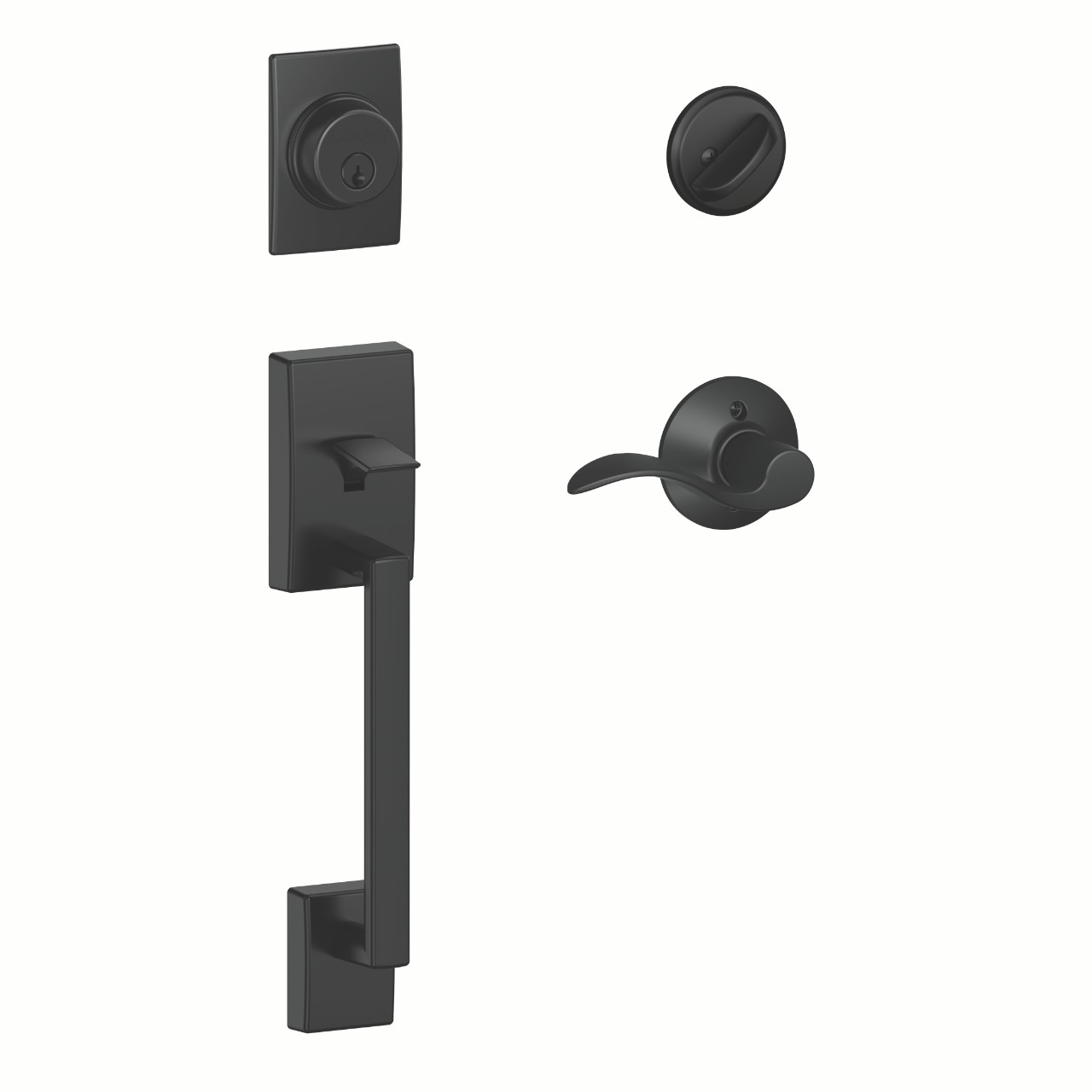 Single Cylinder Handleset and Accent Lever