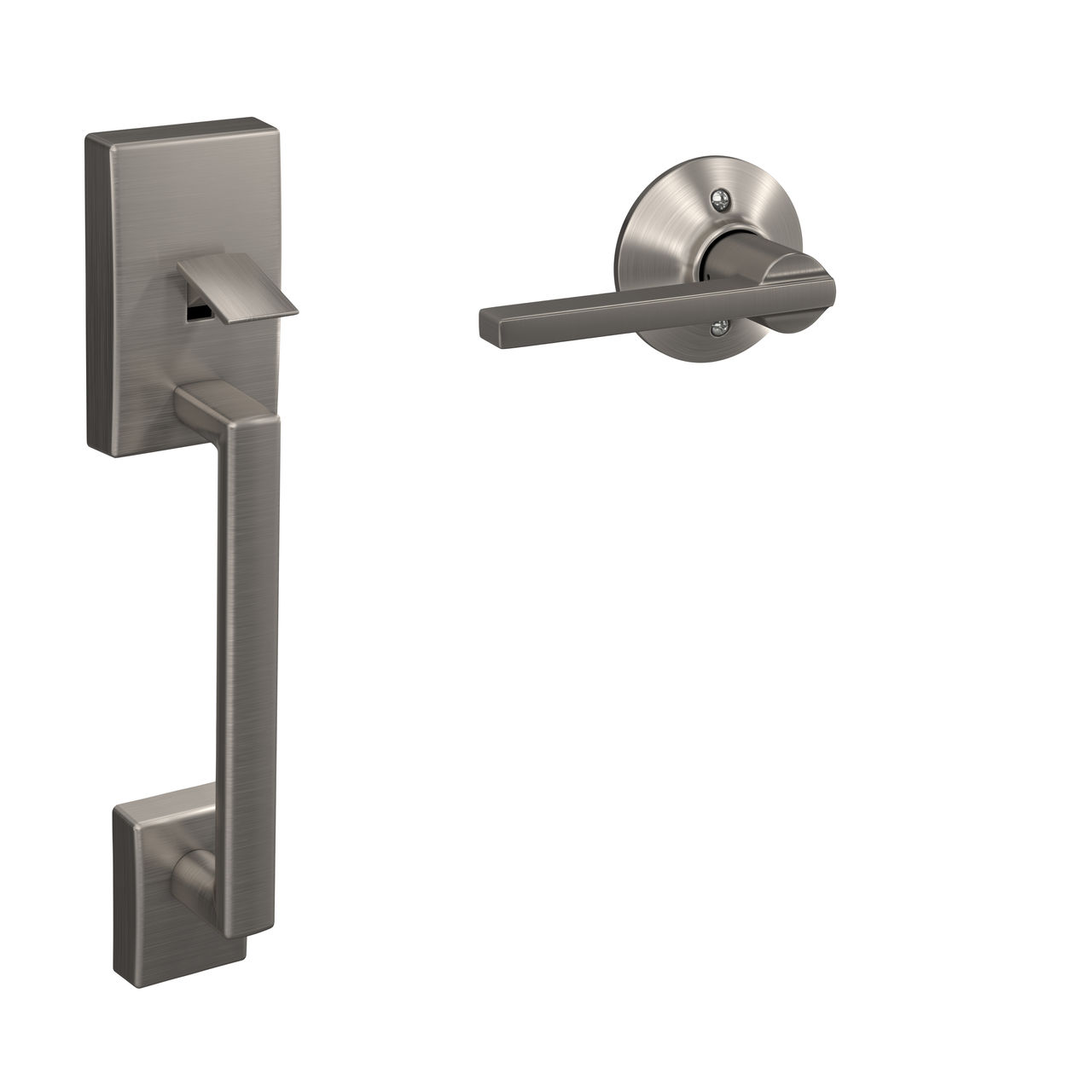 thumbnail image 2 of Pair Black Door Handles With Chrome Lever – Front Left & Right, Exterior, Fits DC3Z-3622405-BD / DC3Z-3626604-BD 2 of 4