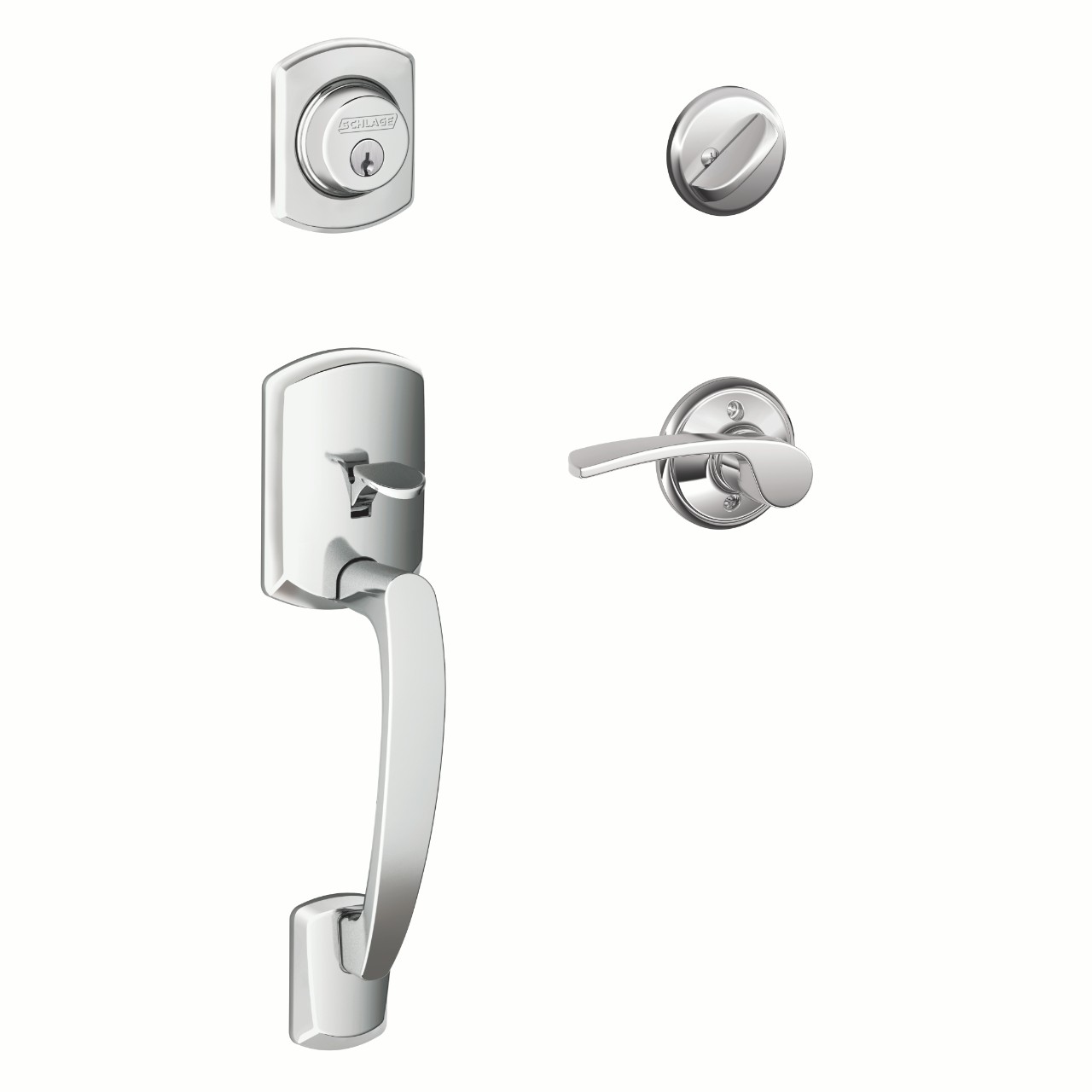 Single Cylinder Handleset and Merano Lever