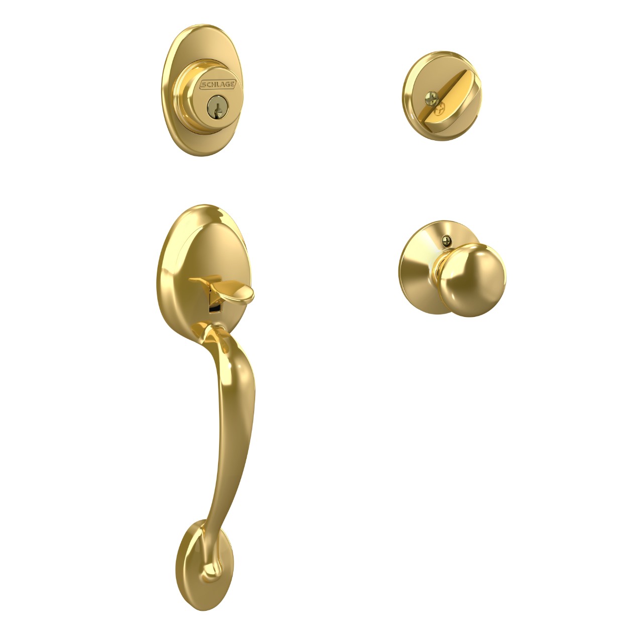 Single Cylinder Handleset and Knob