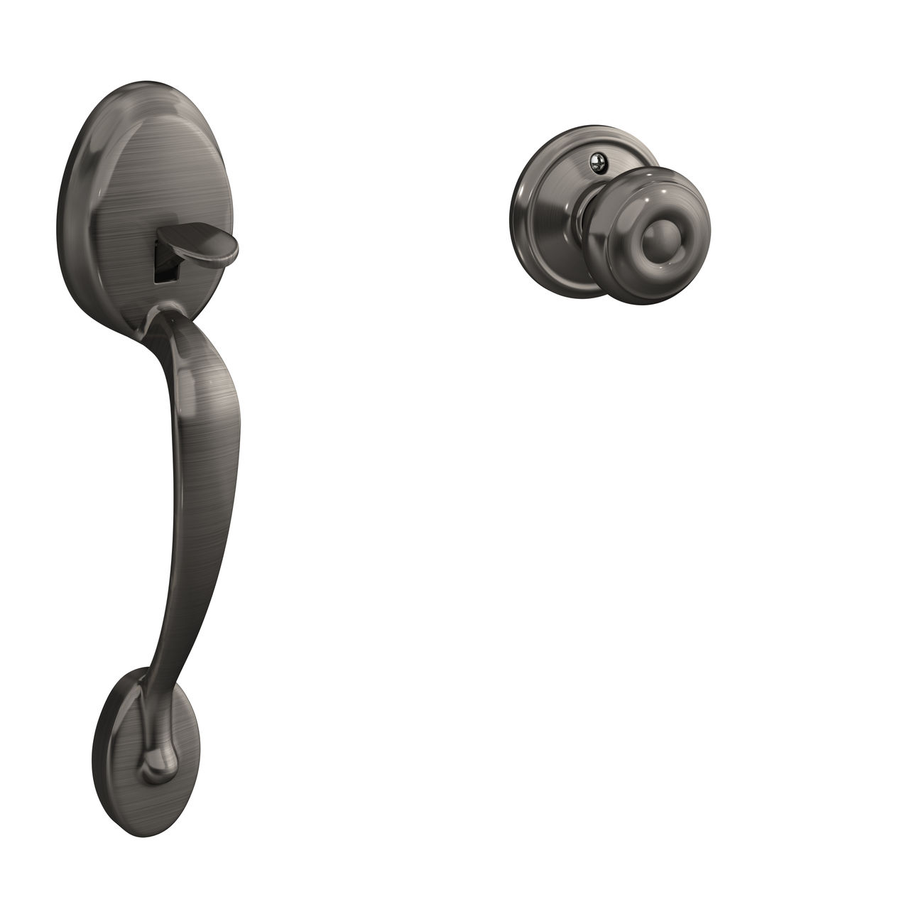 Front Entry Handle and Georgian Knob