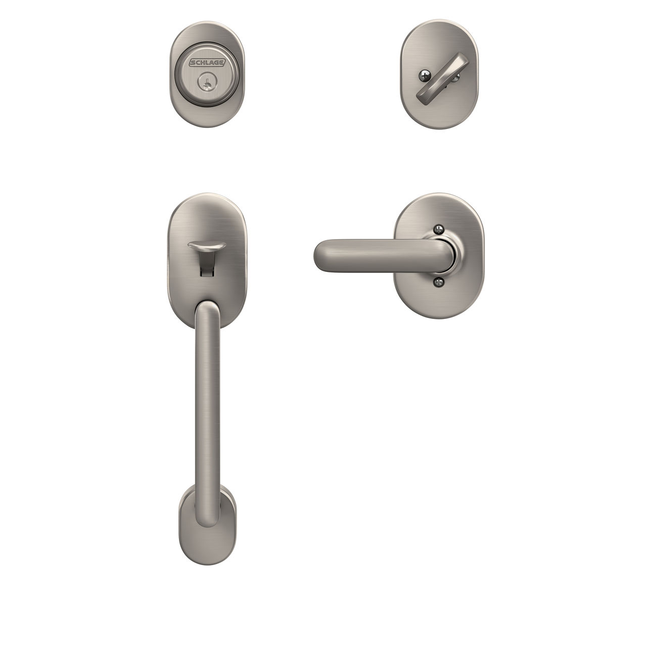 Inactive Handleset and Davlin Lever with Remsen Trim