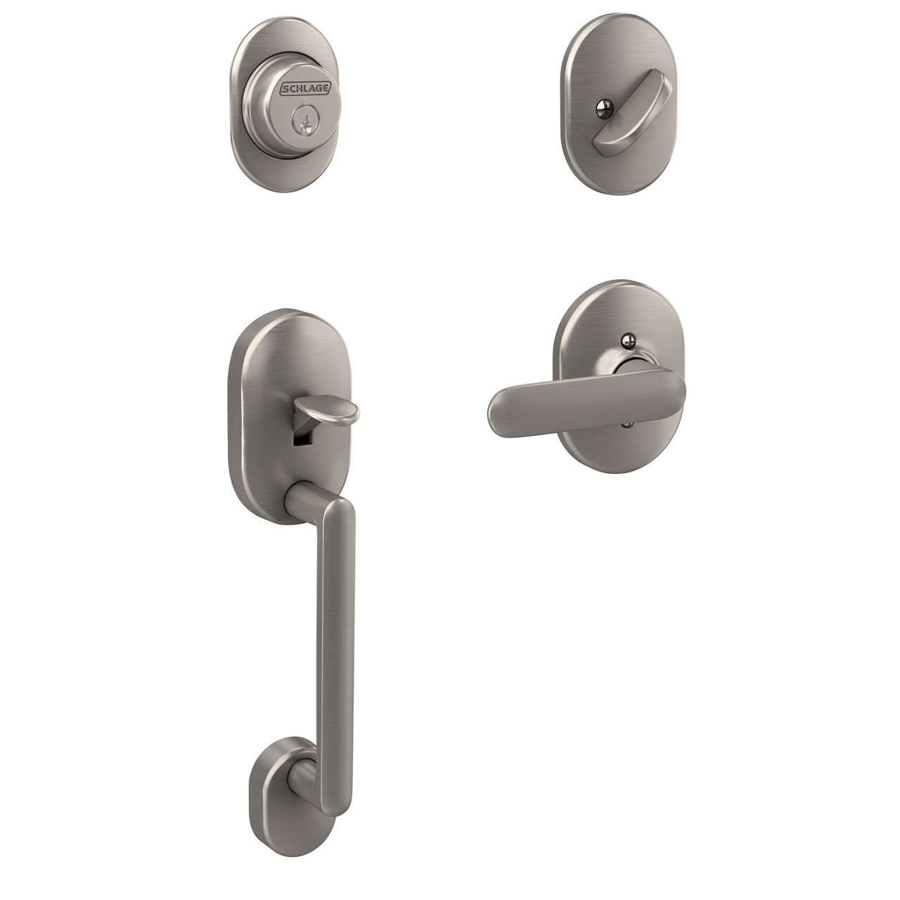 Inactive Handleset and Davlin Lever with Remsen Trim