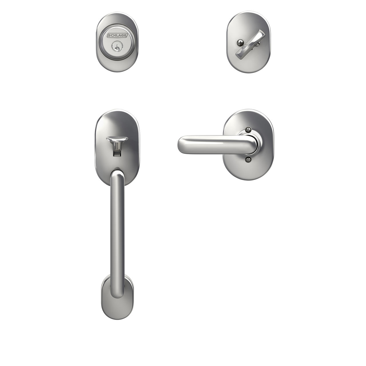 Inactive Handleset and Davlin Lever with Remsen Trim