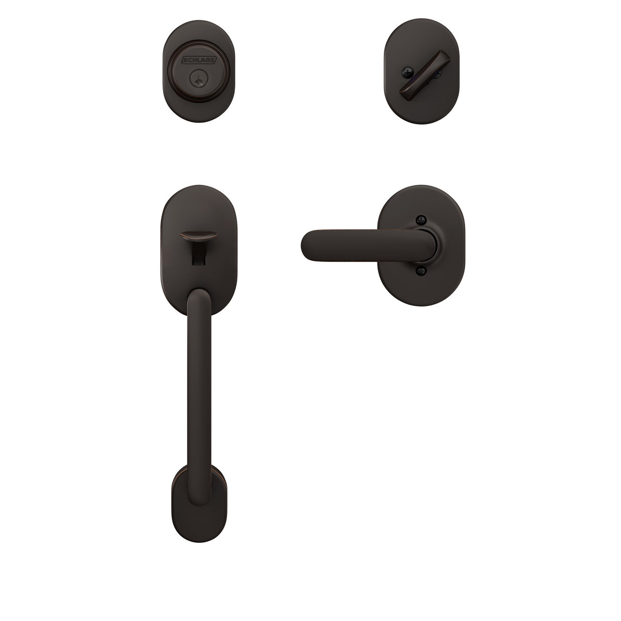 Inactive Handleset and Davlin Lever with Remsen Trim