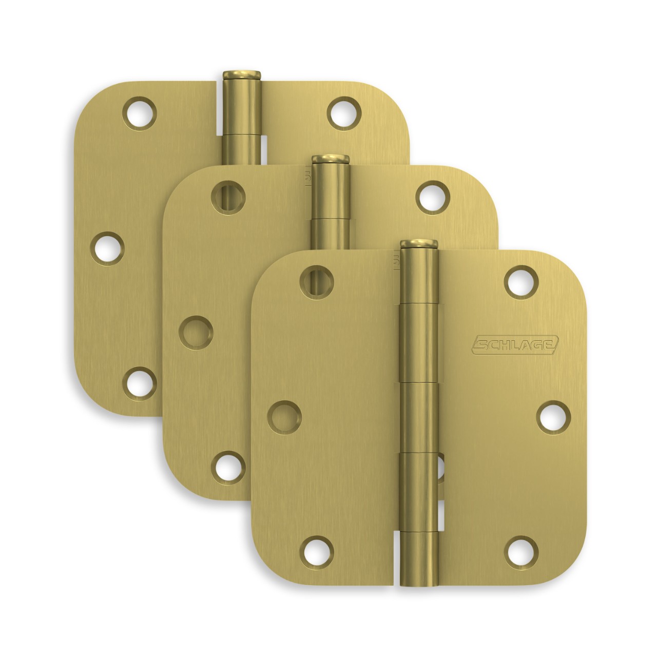 3.5" Round Hinge 5/8" Radius
