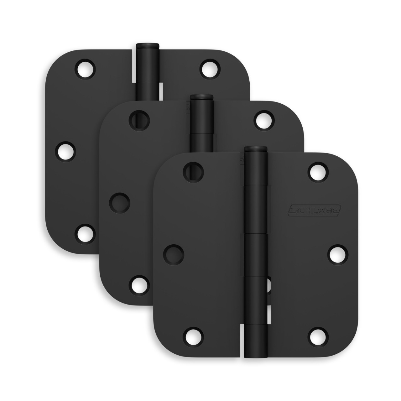 3.5" Round Hinge 5/8" Radius