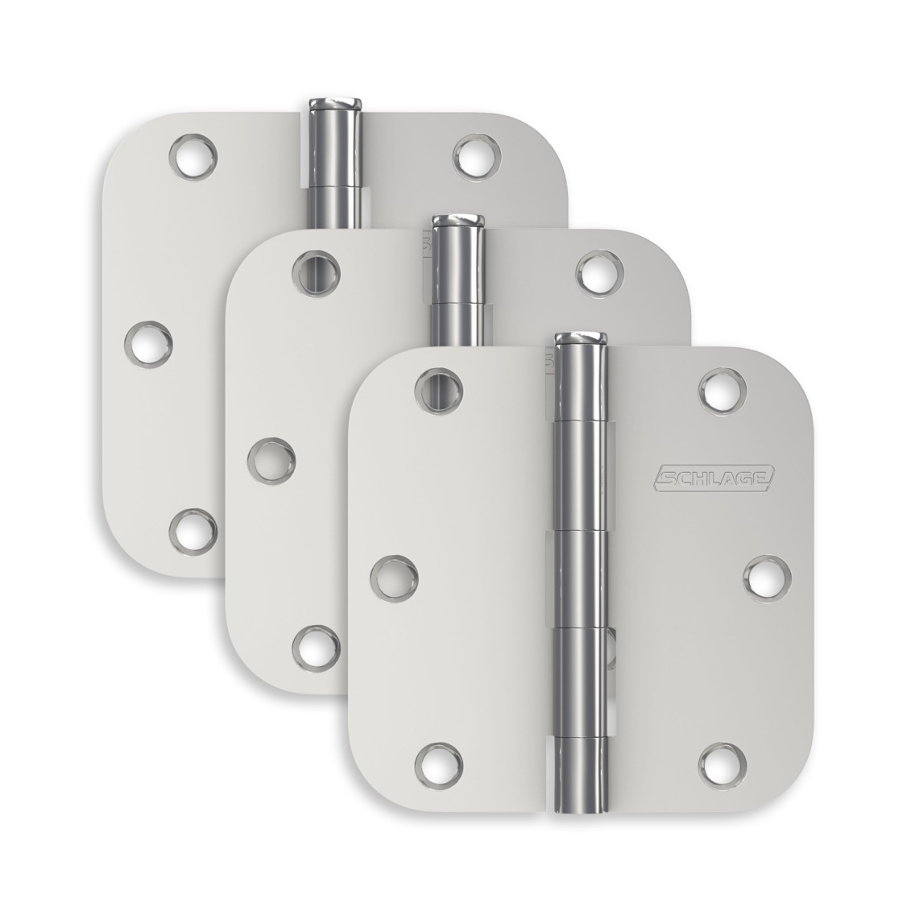 3.5" Round Hinge 5/8" Radius