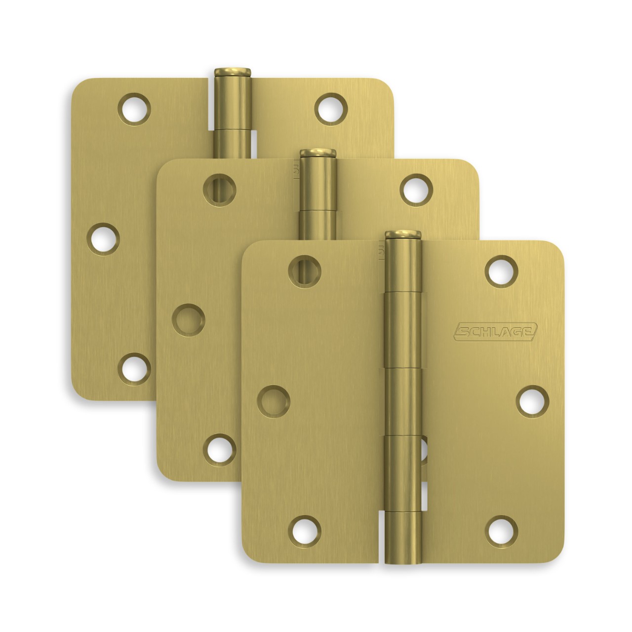 3.5" Round Hinge 1/4" Radius
