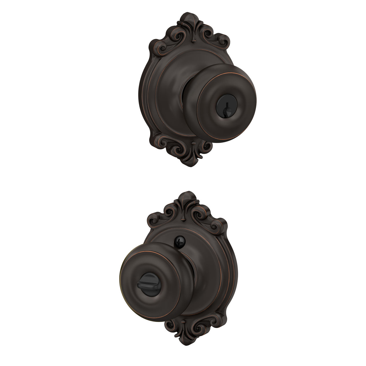 Georgian Knob Keyed Entry Lock
