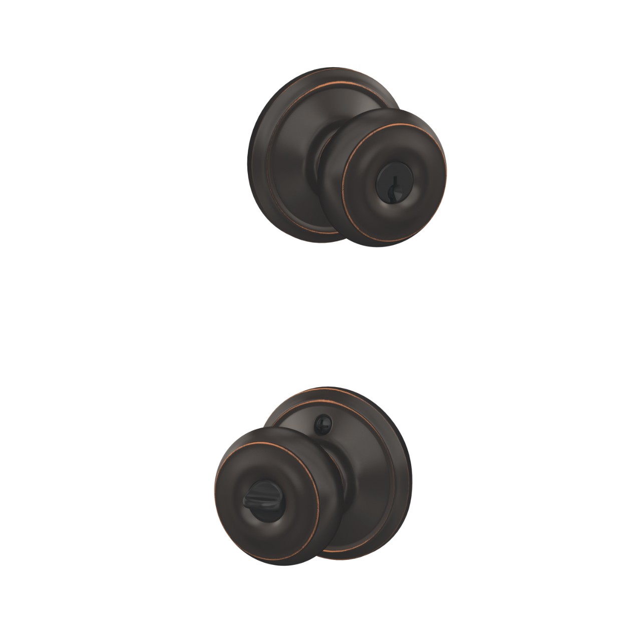 Georgian Knob Keyed Entry Lock