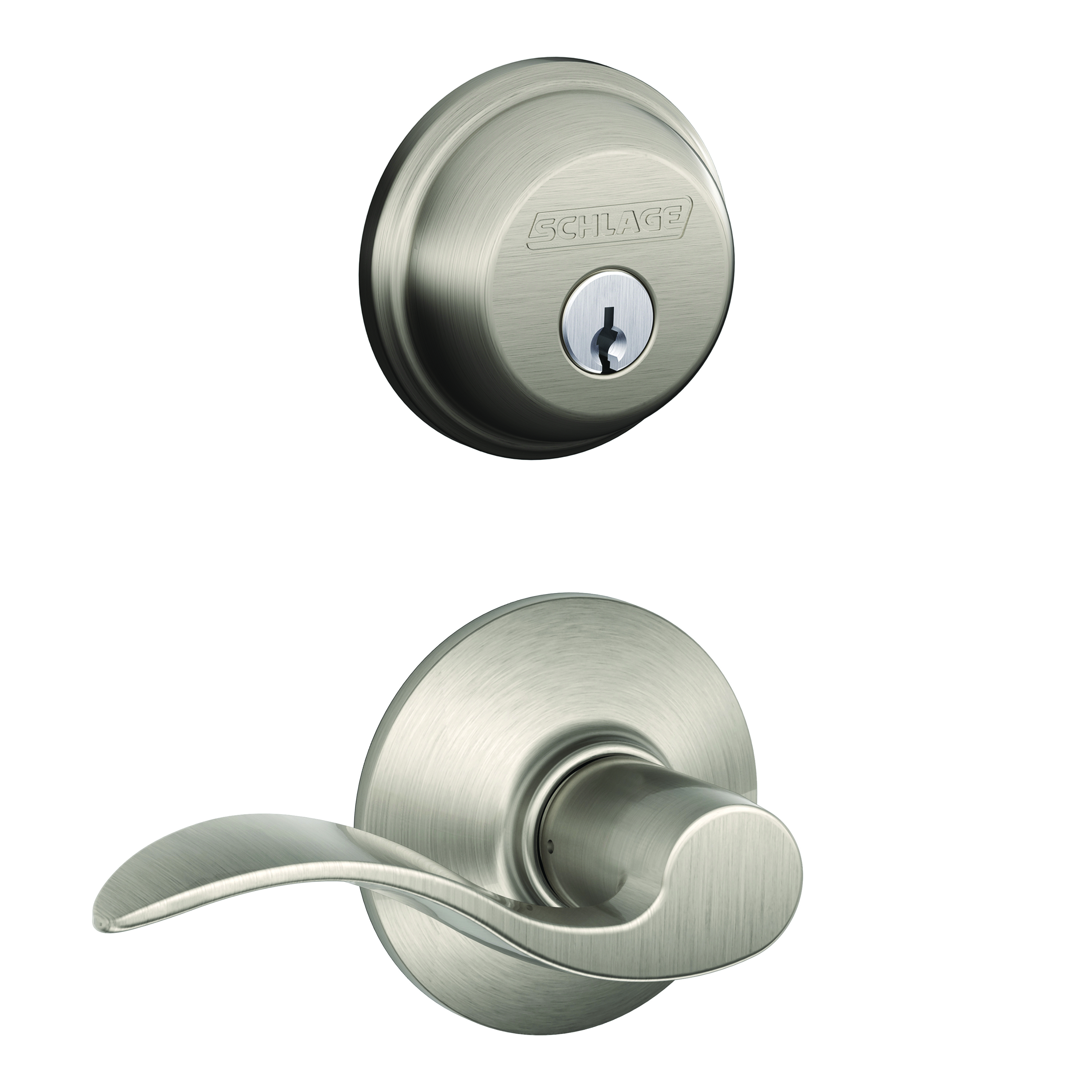 Single Cylinder Deadbolt and Accent Passage Lever