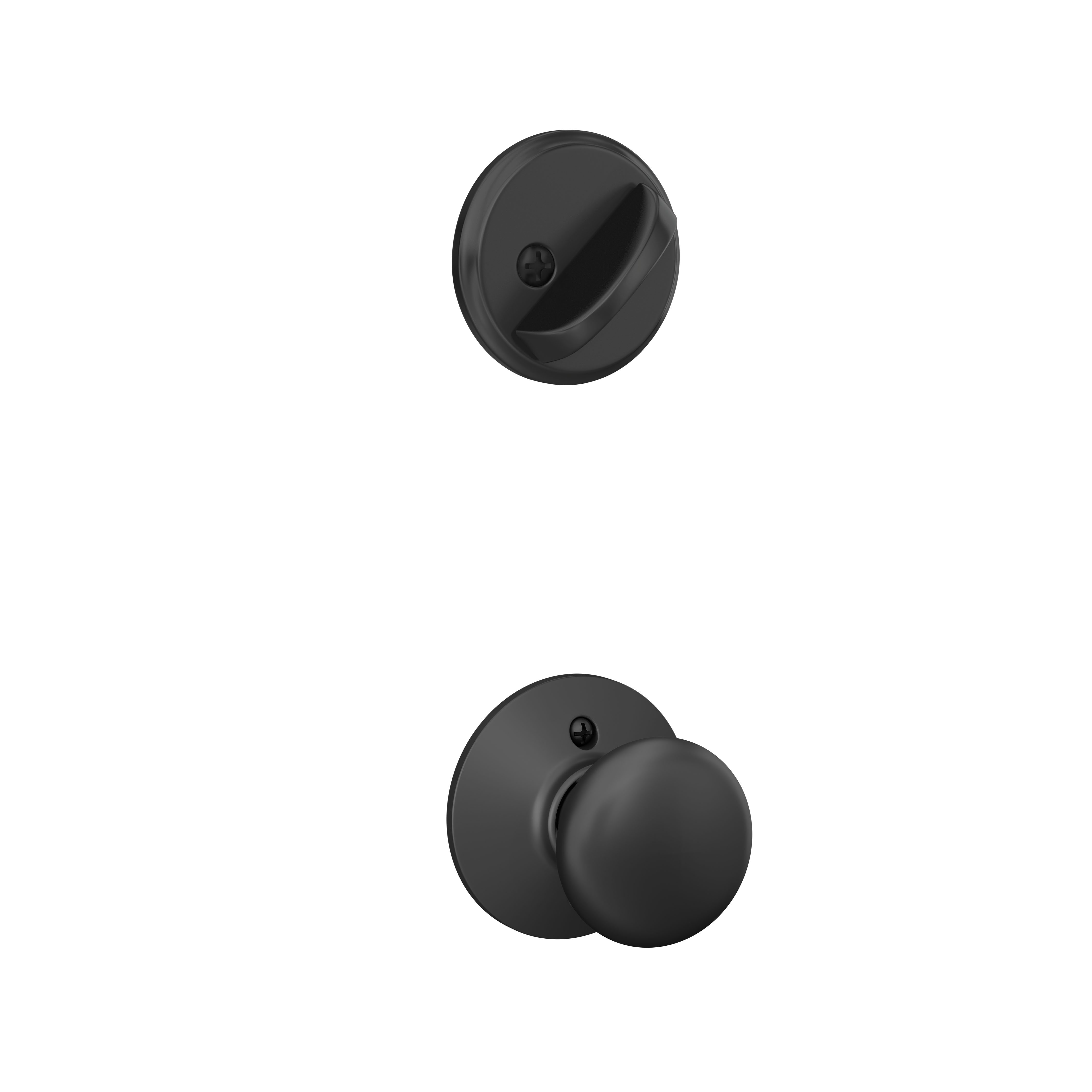 Single Cylinder Deadbolt and Plymouth Passage Knob