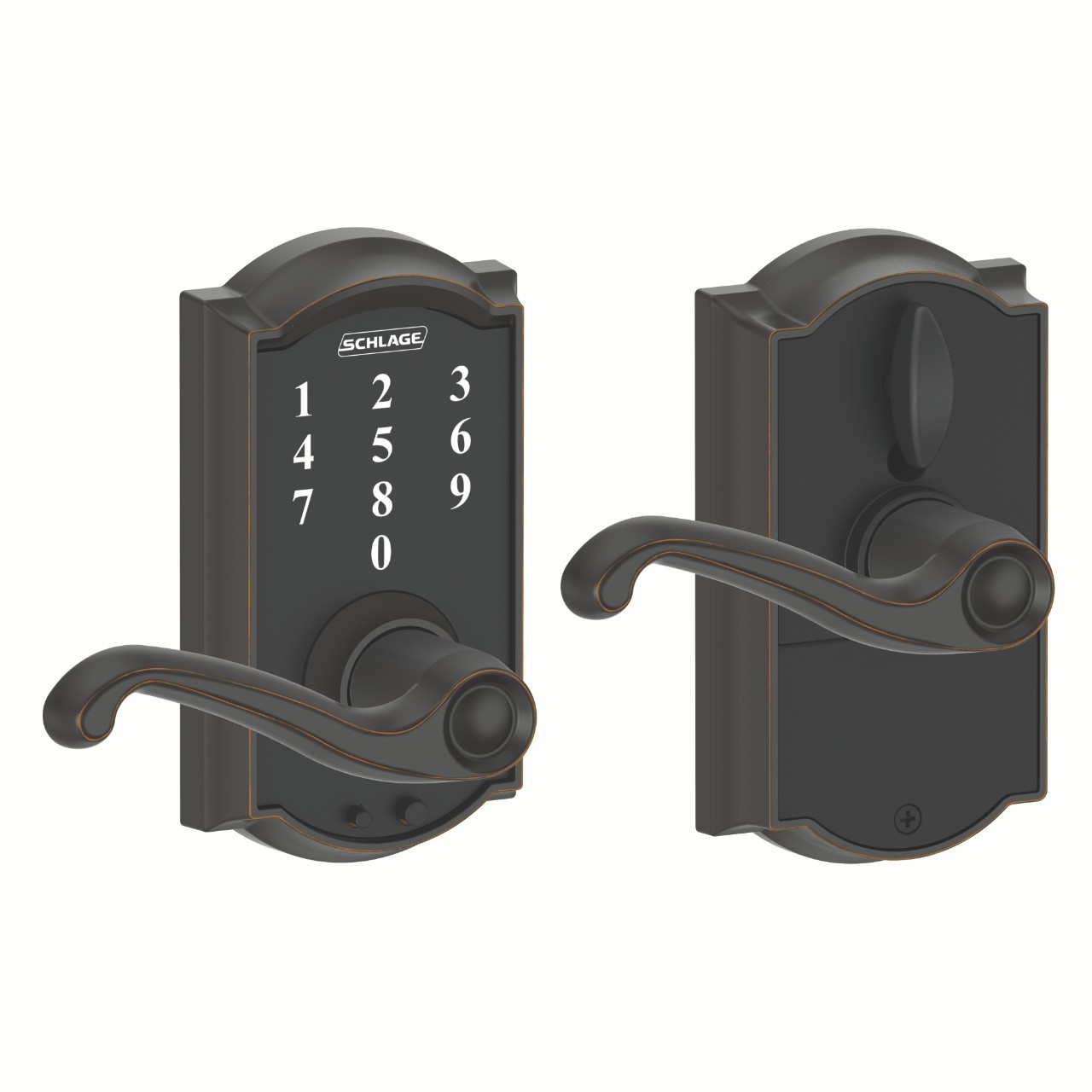 Schlage Touch™ Keyless Touchscreen Lever with Flair Lever