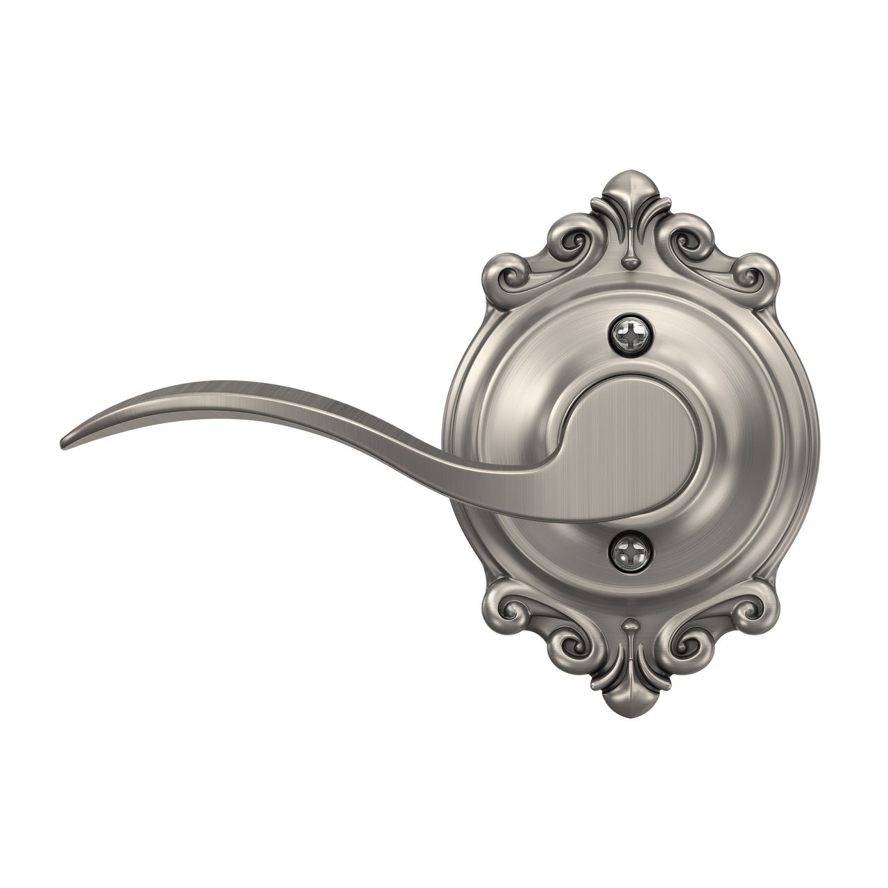 Serrure sans rotation avec levier Accent et garniture Brookshire