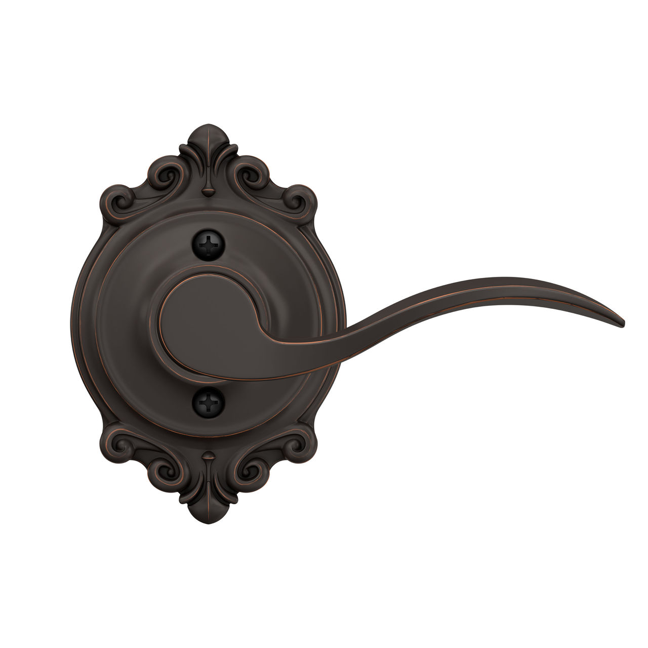 Serrure sans rotation avec levier Accent et garniture Brookshire