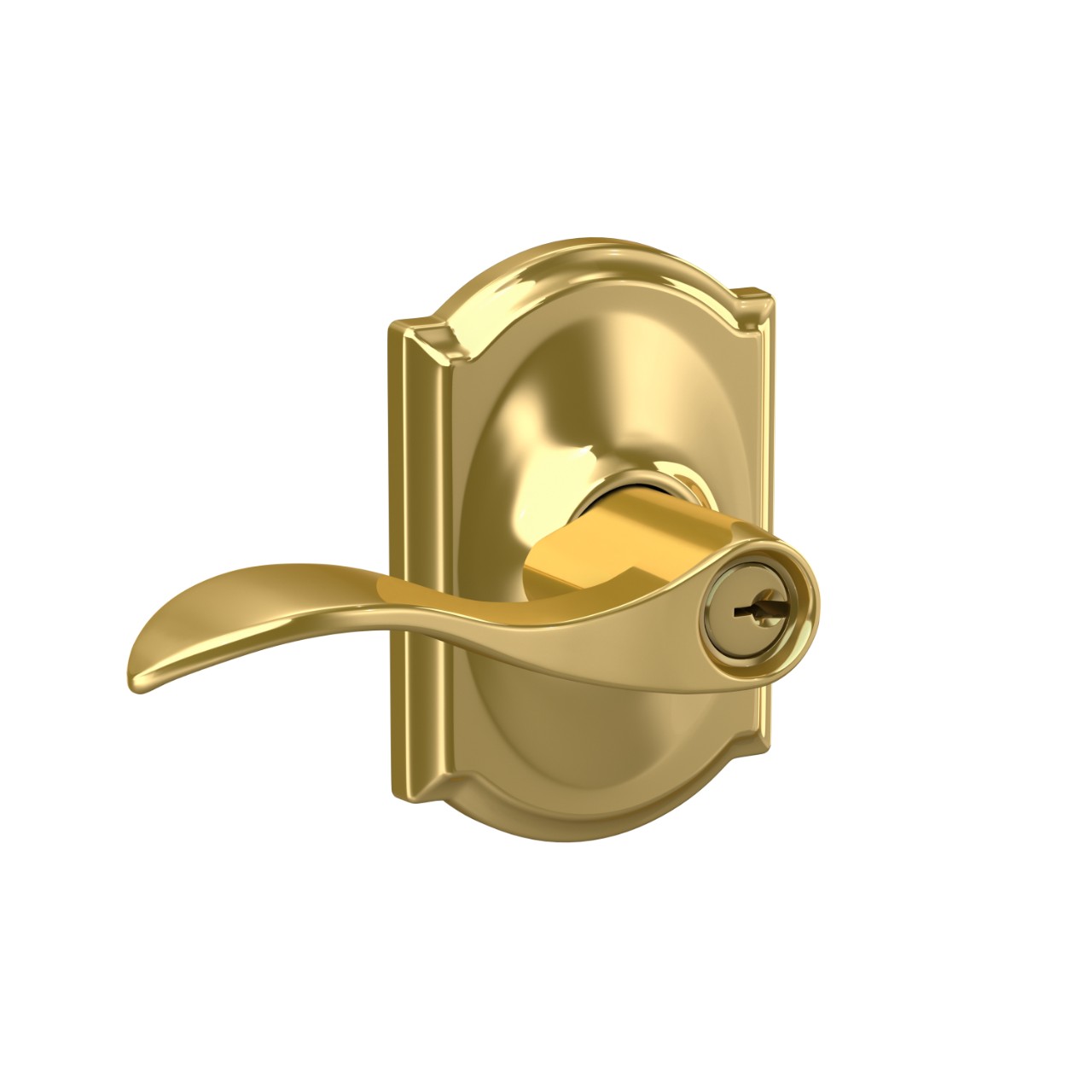Accent Lever Keyed Entry Lock