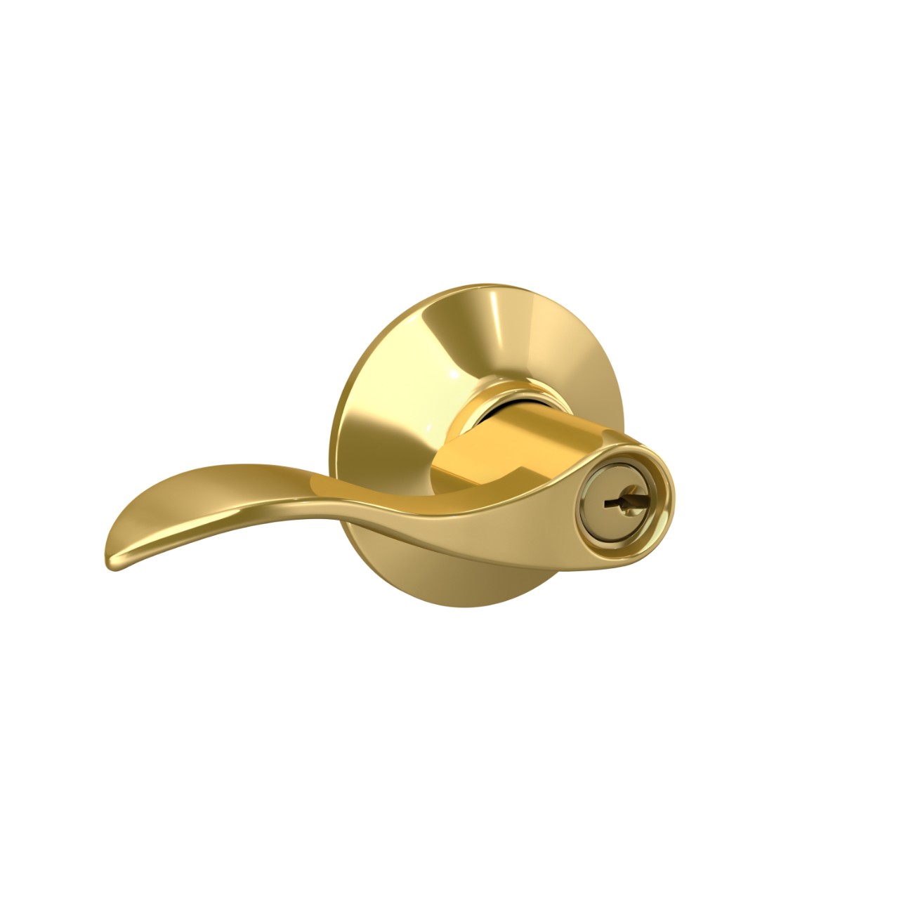 Accent Lever Keyed Entry Lock