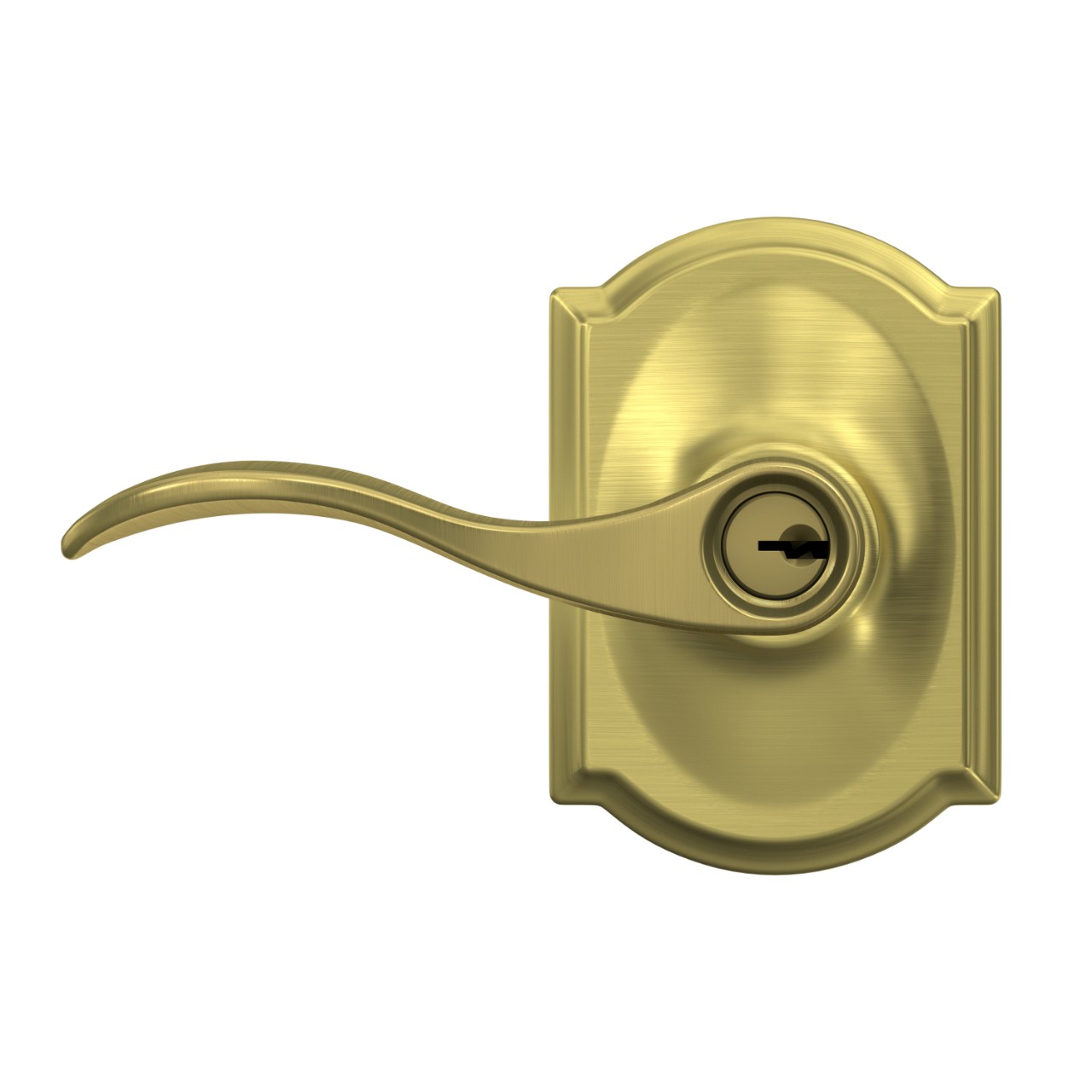 Accent Lever Keyed Entry Lock