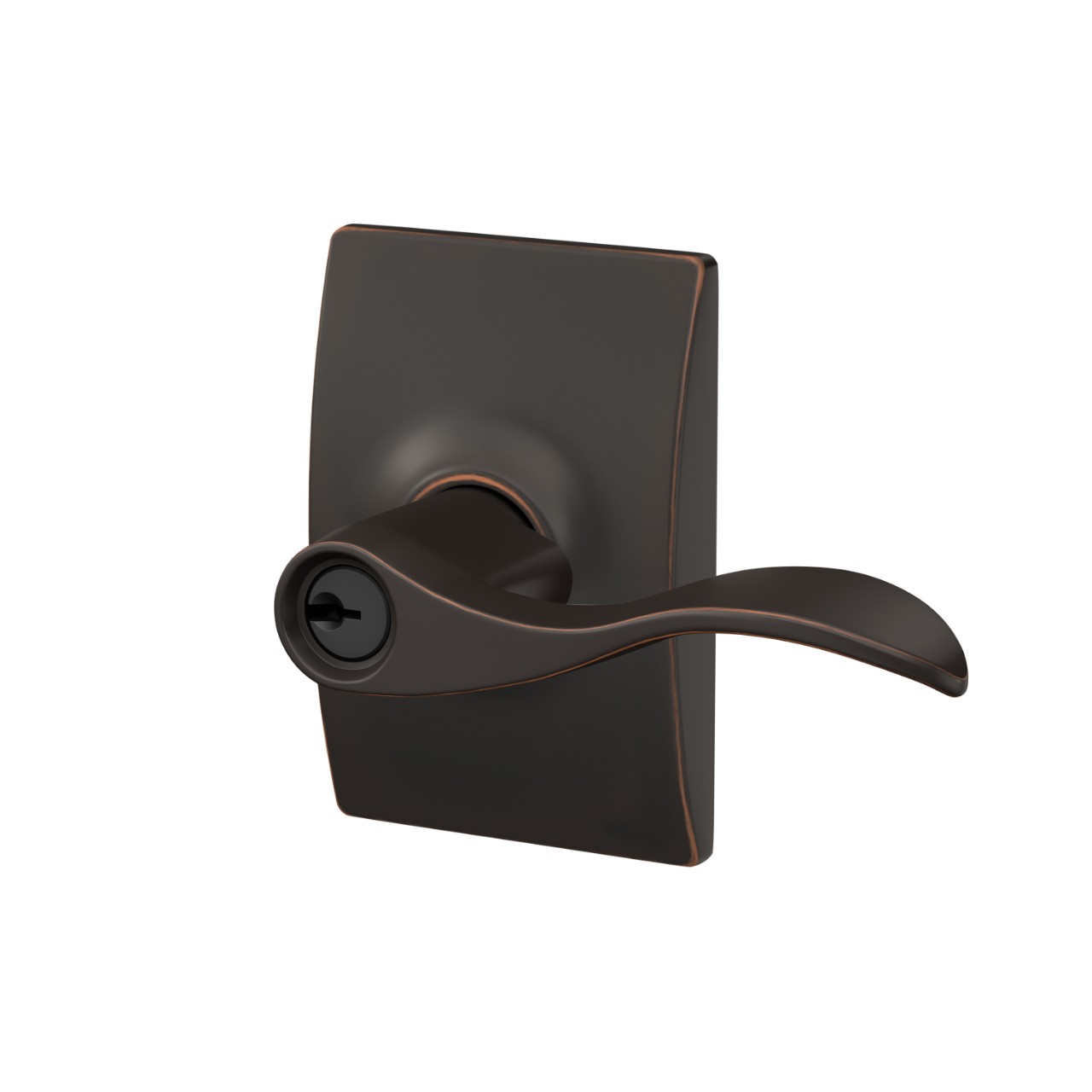 Accent Lever Keyed Entry Lock