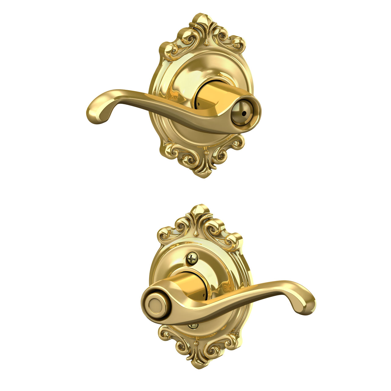 Flair Lever Bed & Bath Lock