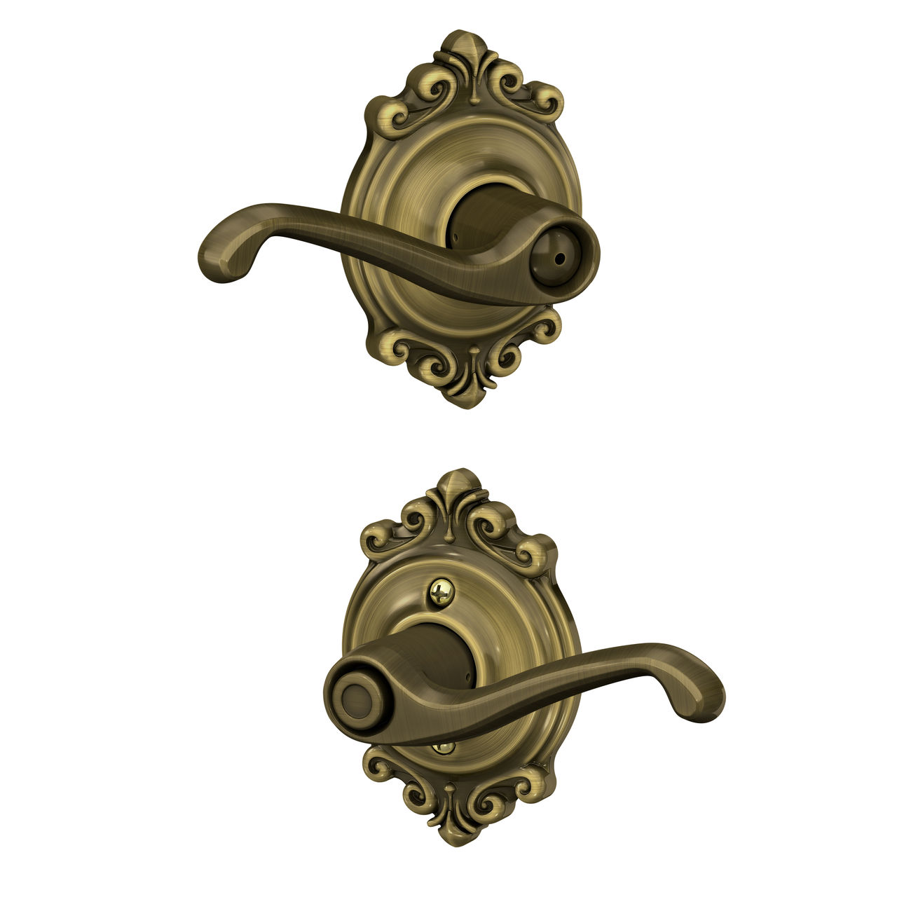 Flair Lever Bed & Bath Lock