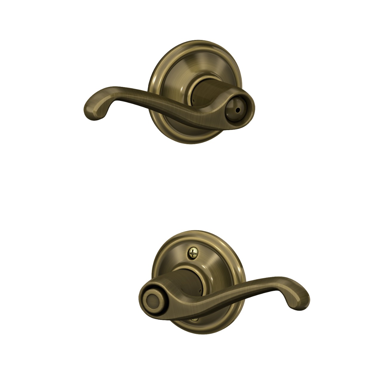 Flair Lever Bed & Bath Lock