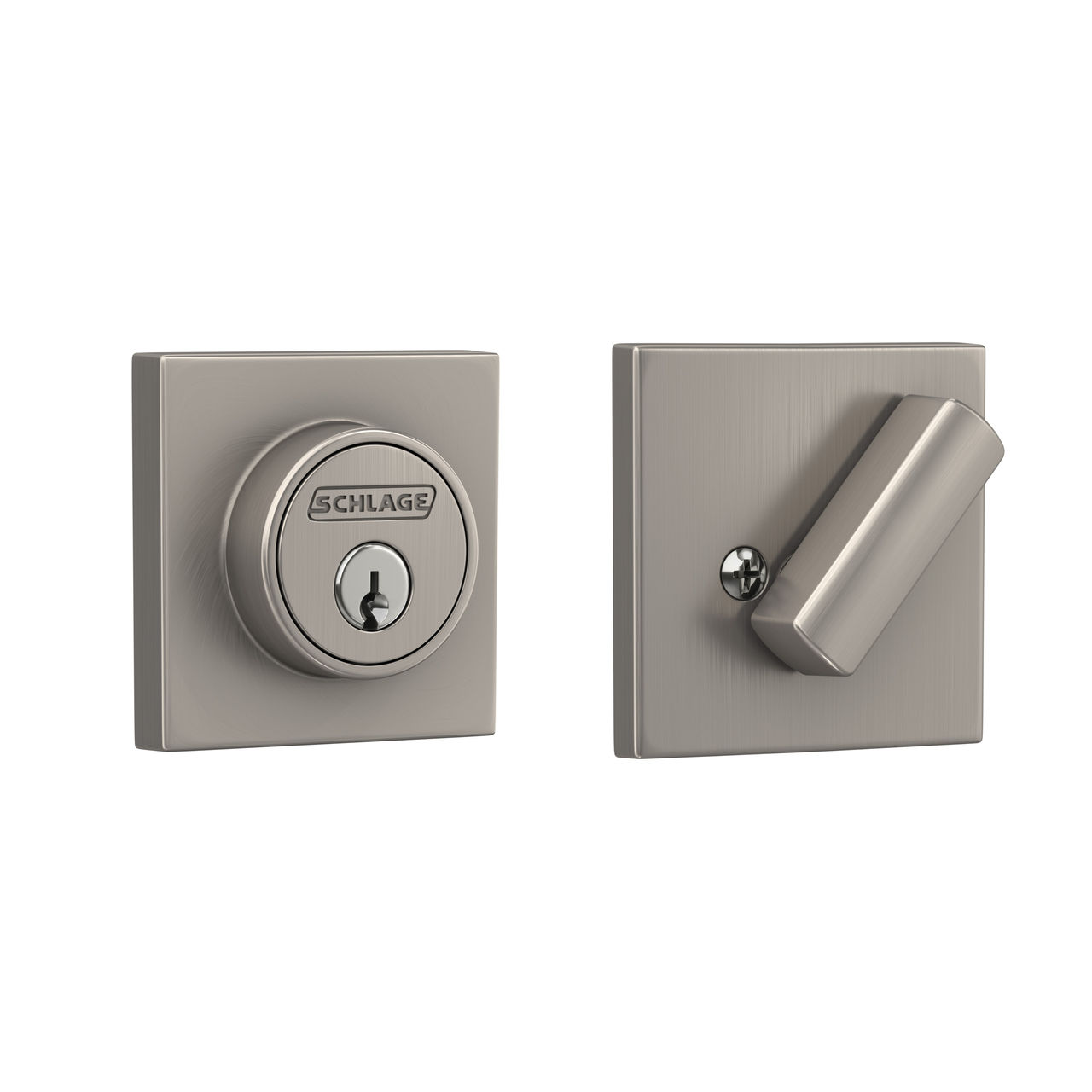 Schlage Home Essentials Exterior Door Deadbolt with Crawley Trim