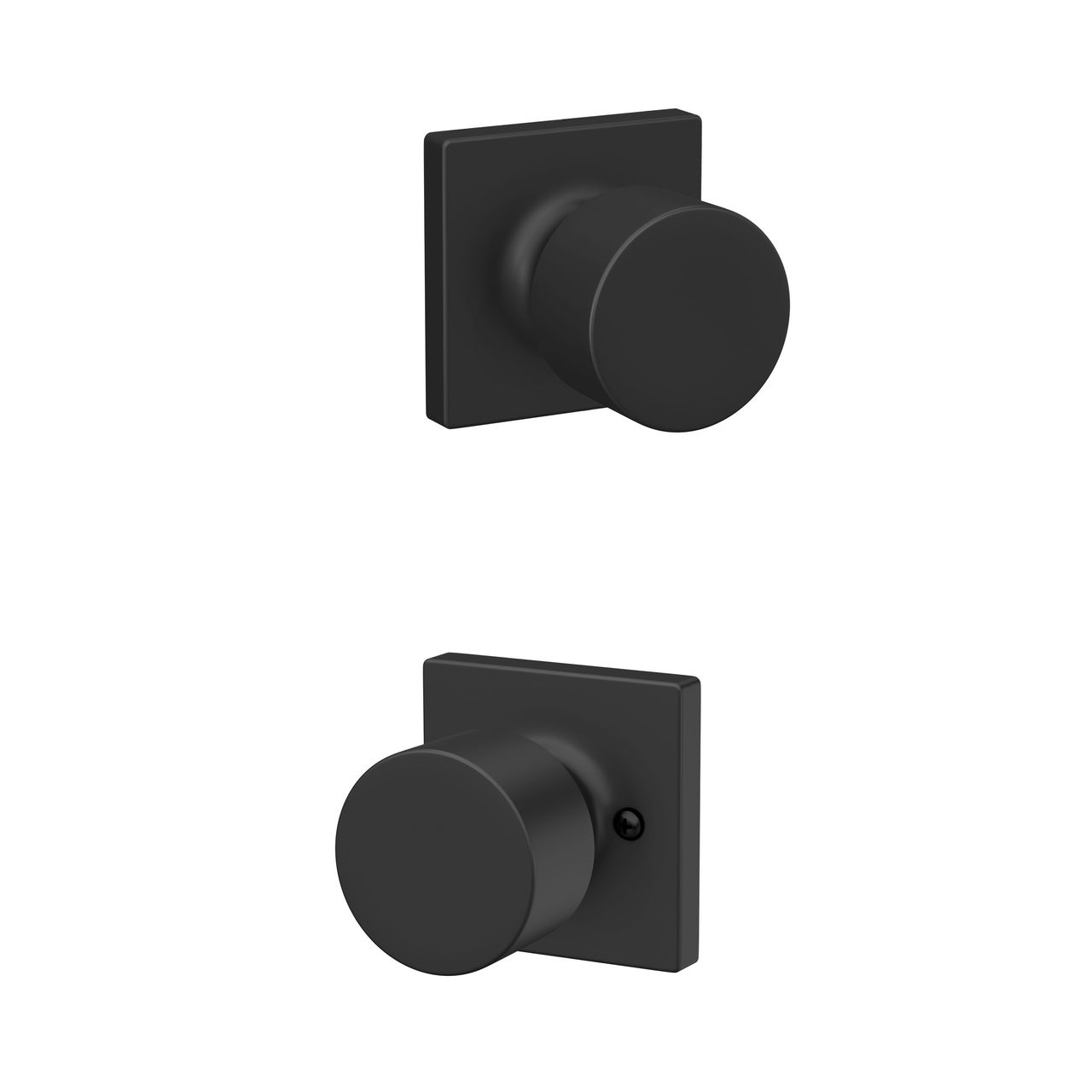 Schlage Home Essentials Realm Hall and Closet Passage Door Knob with Crawley Trim