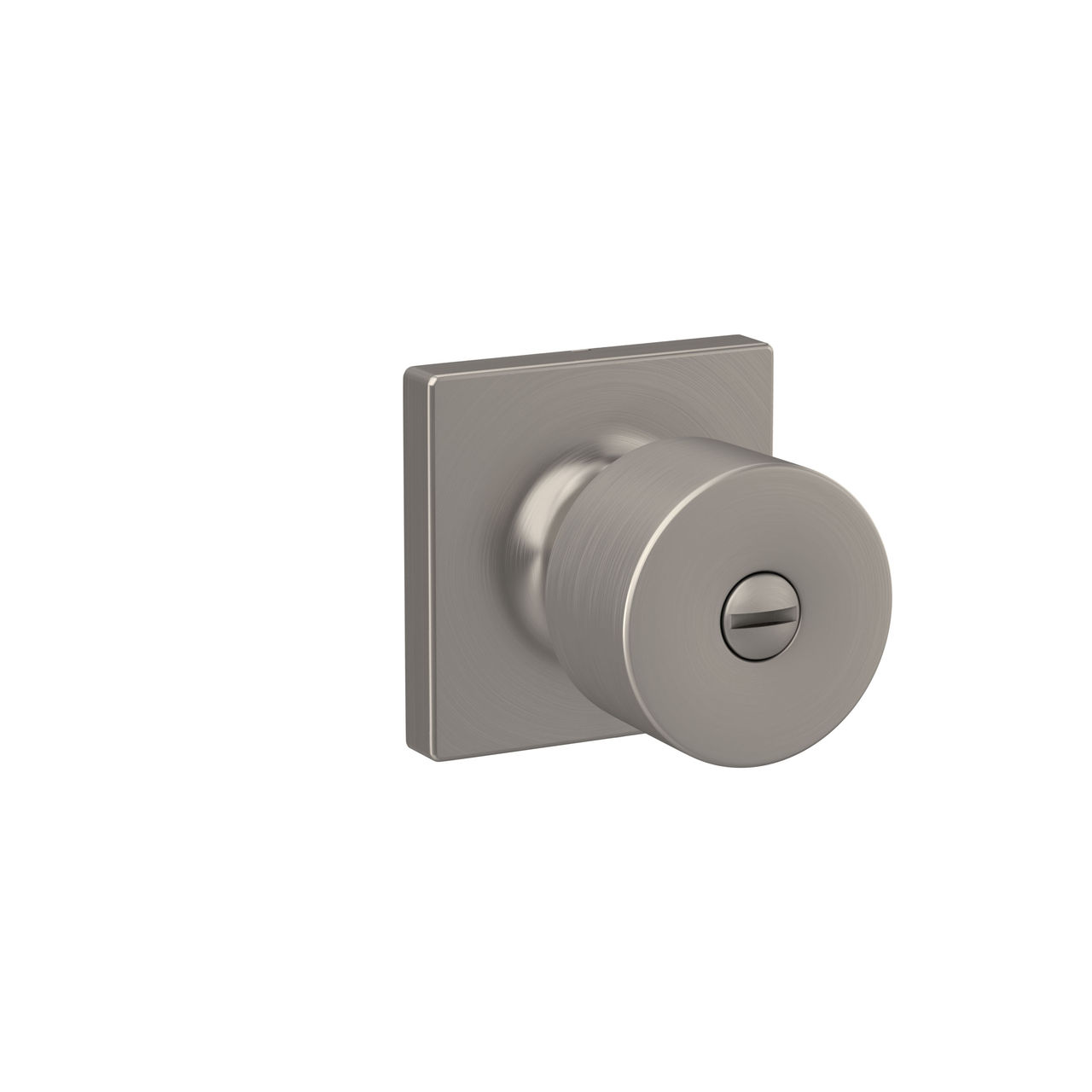 Schlage Home Essentials Realm Bed and Bath Locking Door Lever with Crawley Trim
