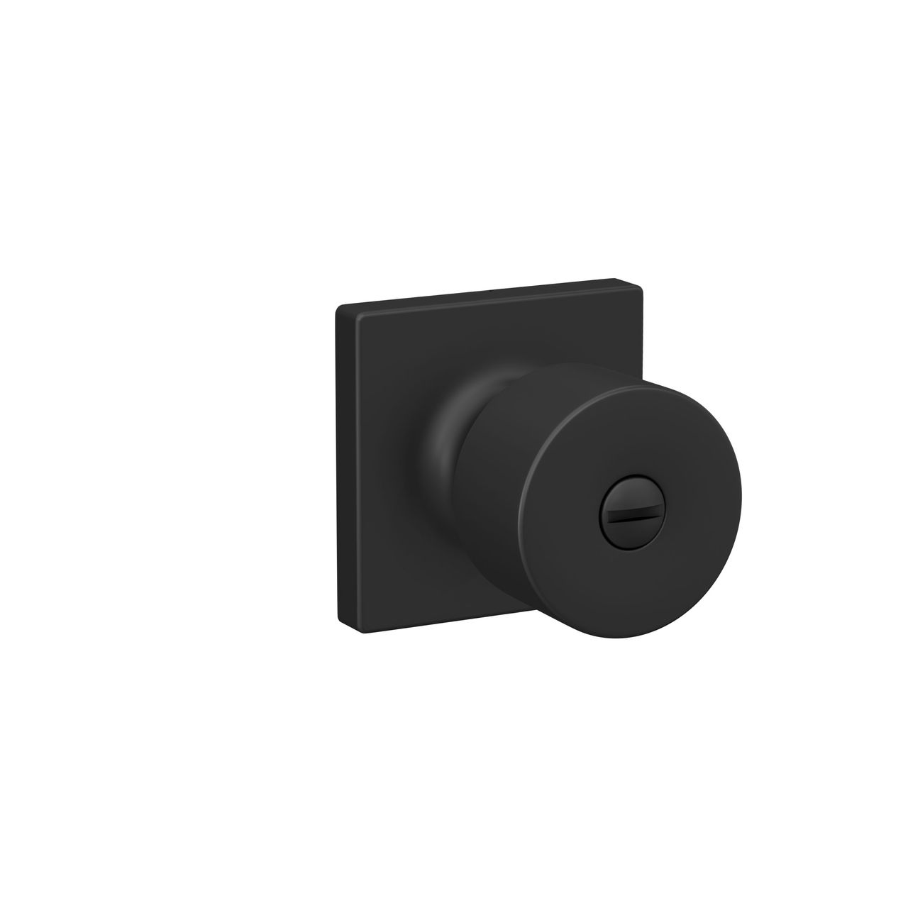 Schlage Home Essentials Realm Bed and Bath Locking Door Lever with Crawley Trim