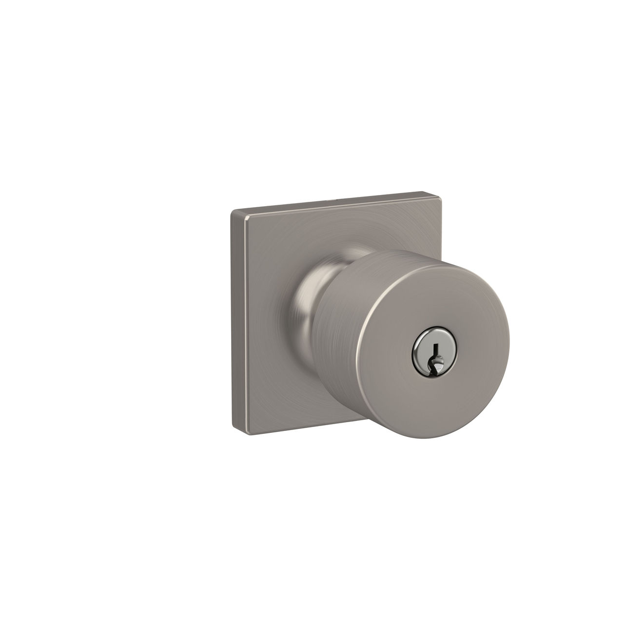 Schlage Home Essentials Realm Keyed Entry Door Knob with Crawley Trim