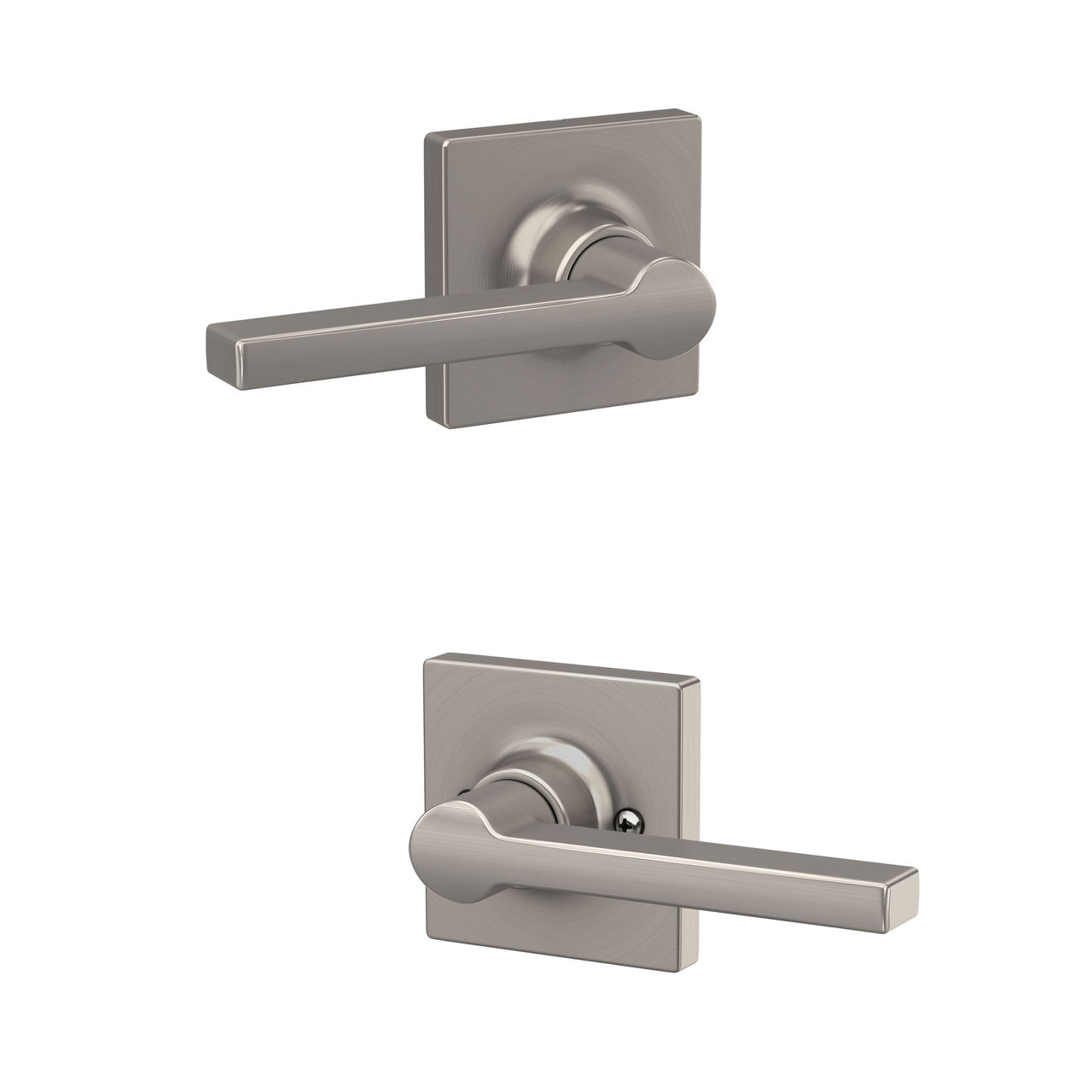 Schlage Home Essentials Hendrix Hall and Closet Passage Door Lever with Crawley Trim