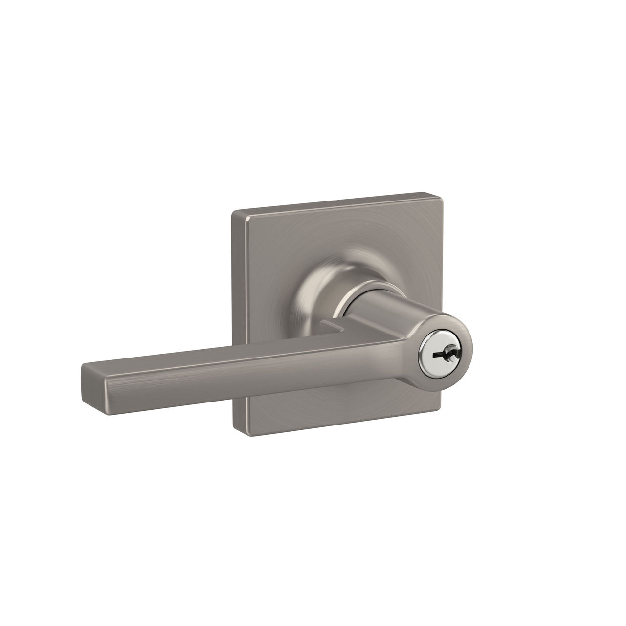 Schlage Home Essentials Hendrix Keyed Entry Door Lever with Crawley Trim